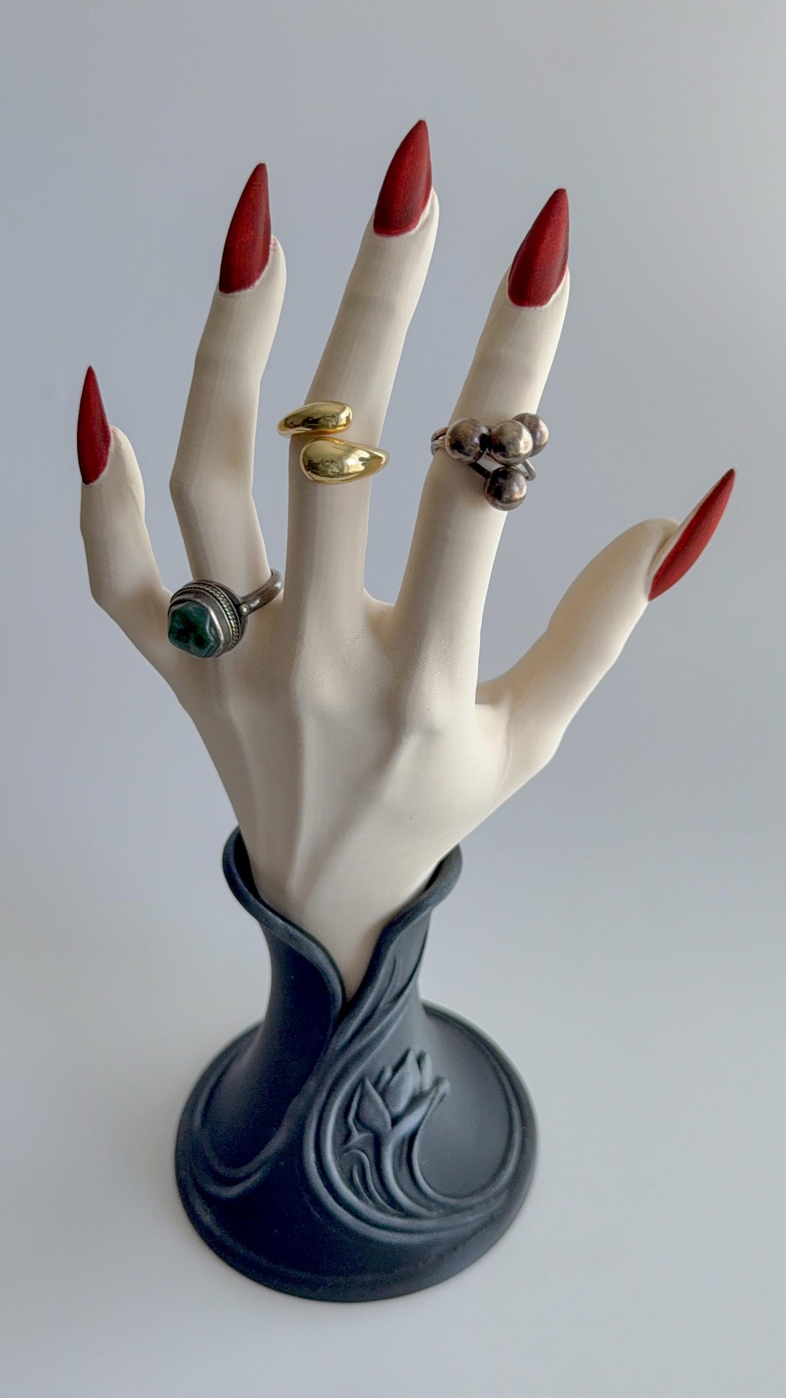 Vampire Hand Ring Holder, Gothic Jewelry Display Hand thumbnail 2