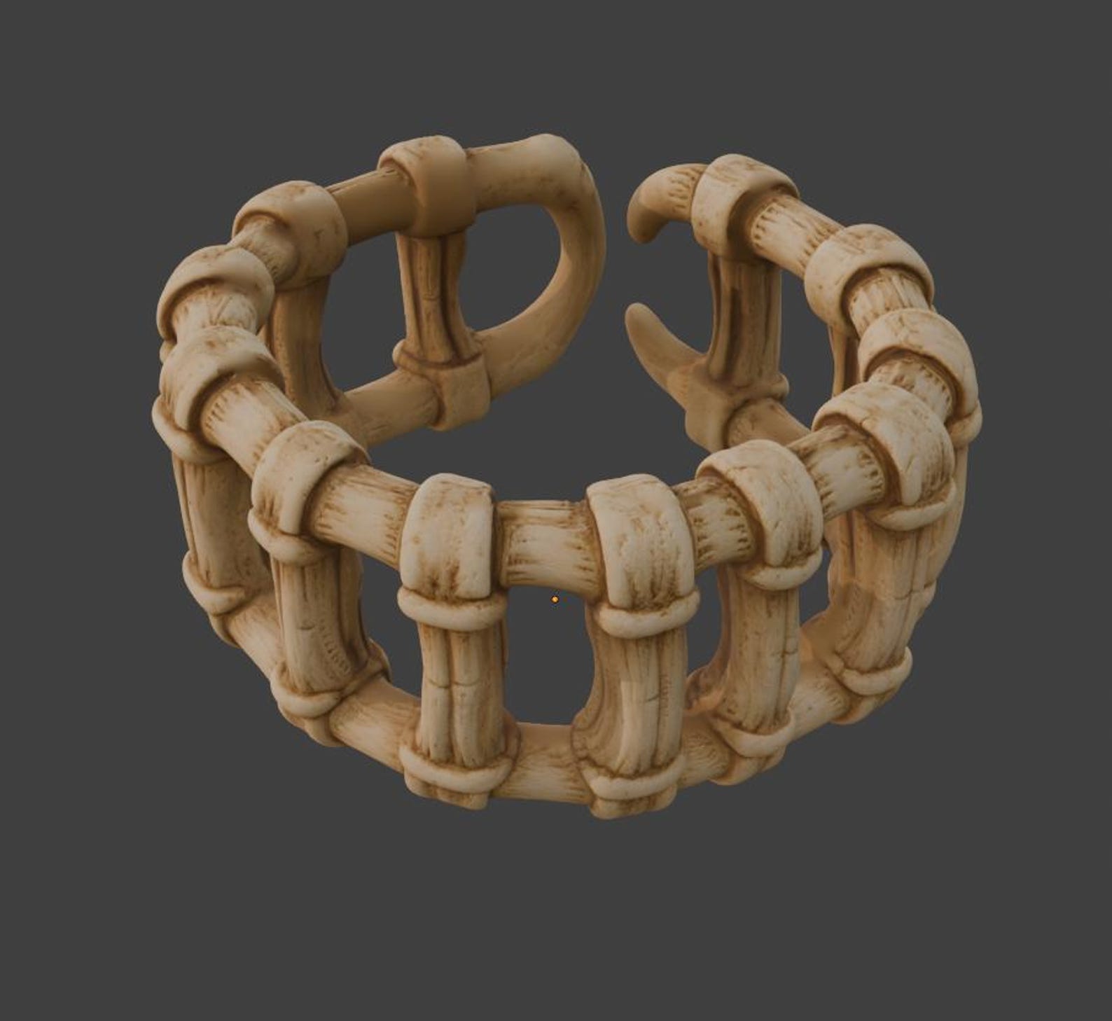 Bone Chain Bracelet - Gothic Bone Jewelry thumbnail 7