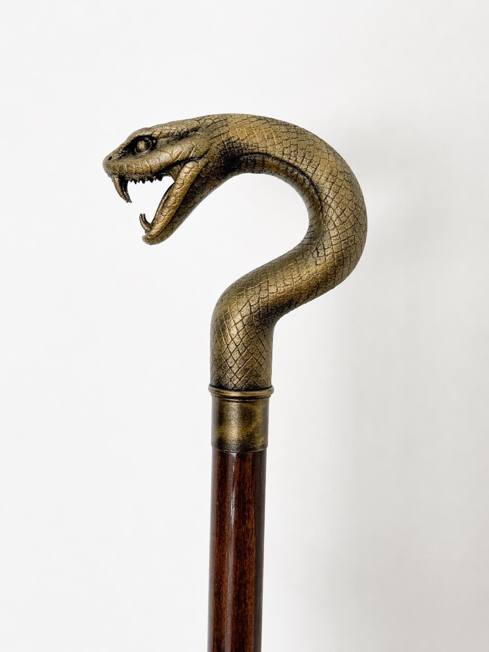 Cobra Cane Handle, Snake Walking Stick Top
