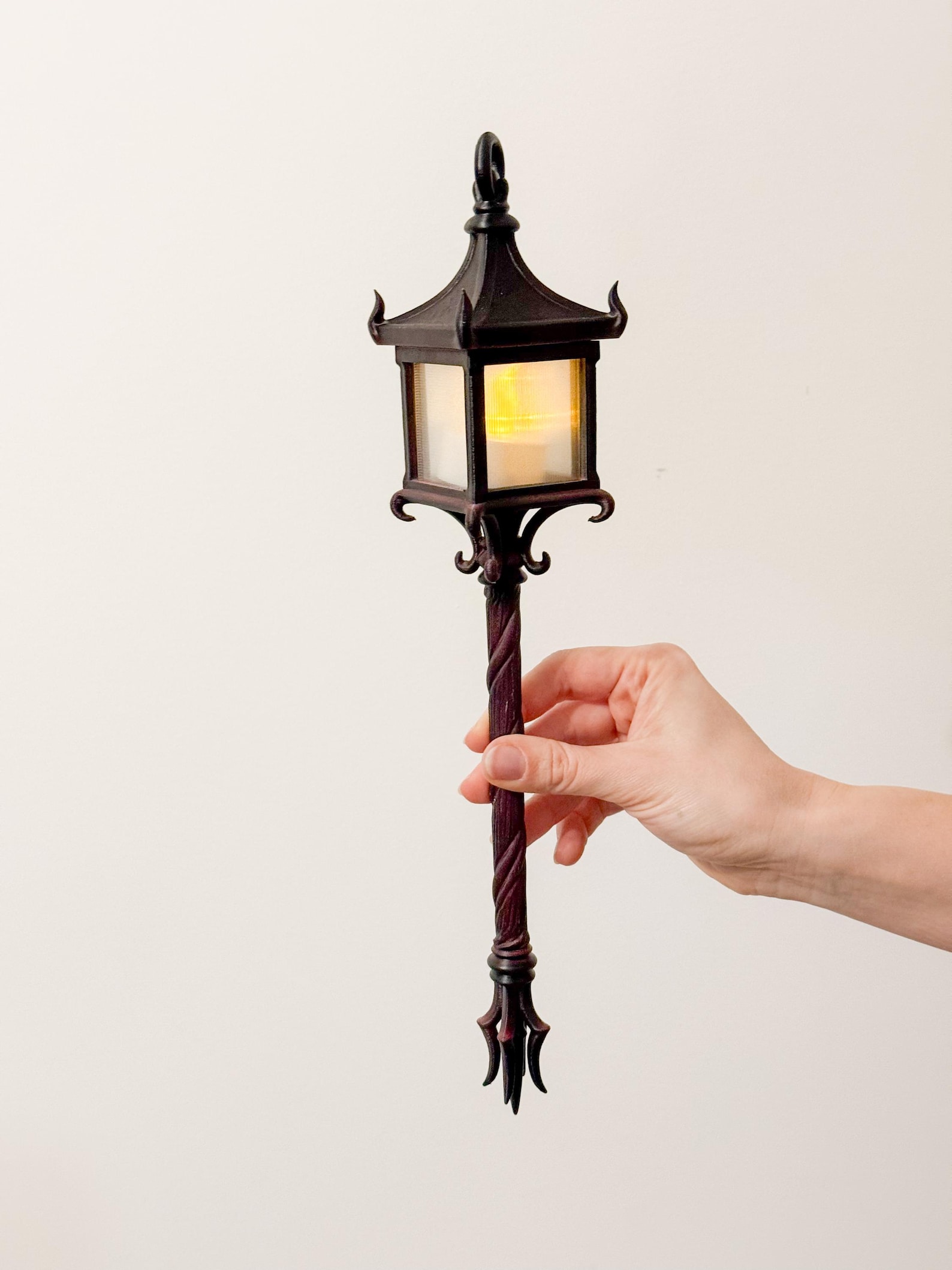 Gothic Handheld Lantern, Tealight Candle Holder, Witch Decor