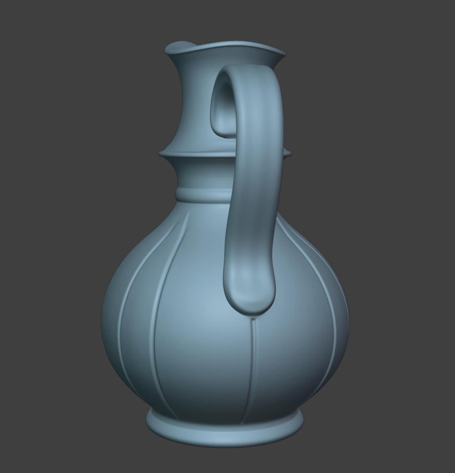 Gothic Narrow Neck Jug, Medieval Pitcher Vase thumbnail 7