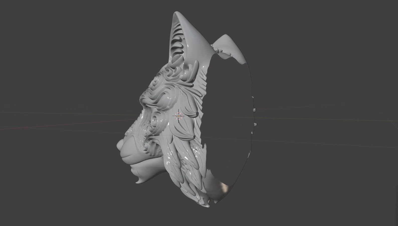 Celtic wolf wall mount - Decorative wolf head thumbnail 8