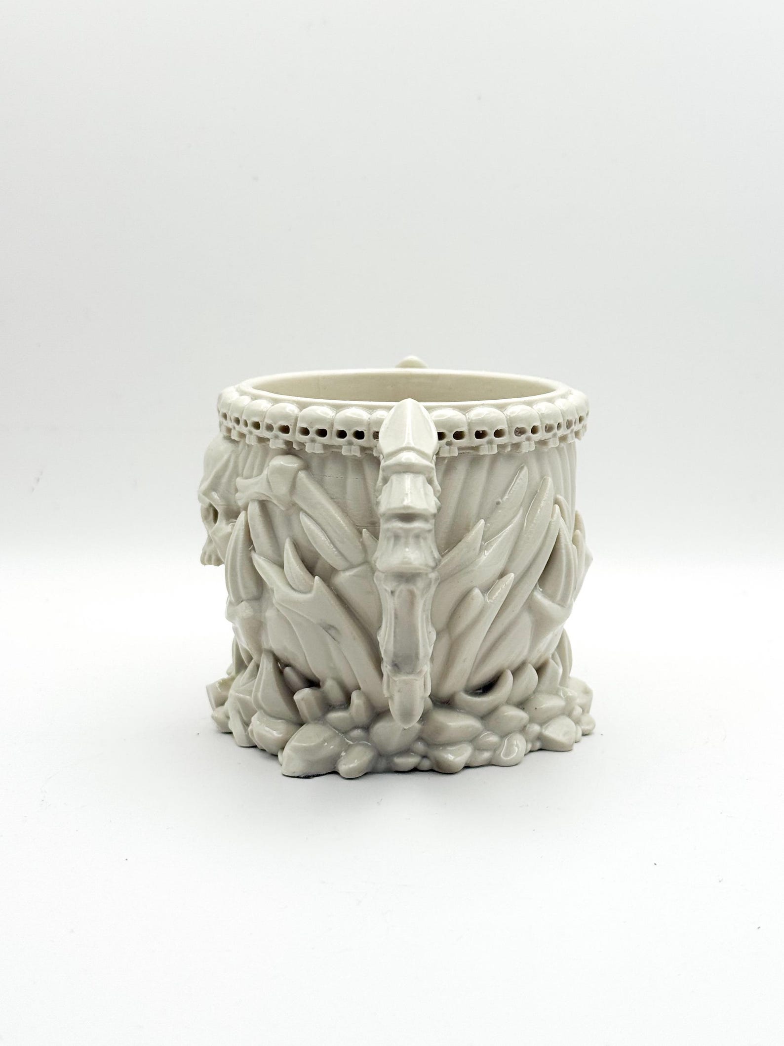 Gothic Skull Goblet, Dark Fantasy Chalice thumbnail 3