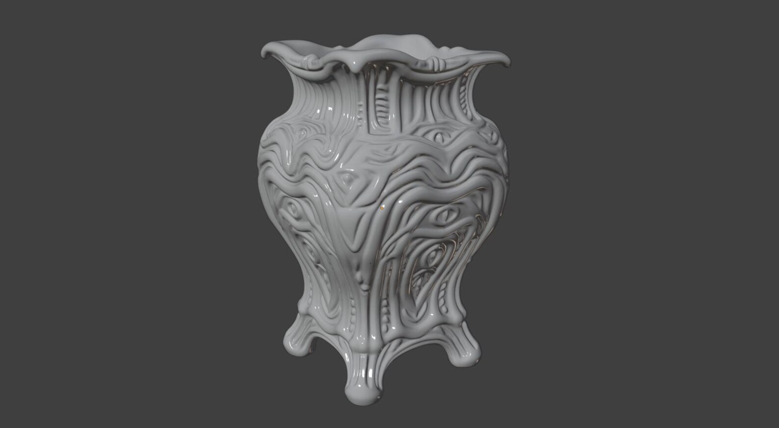 Alien Egg Vase - Biomechanical Sci-Fi Vase thumbnail 6