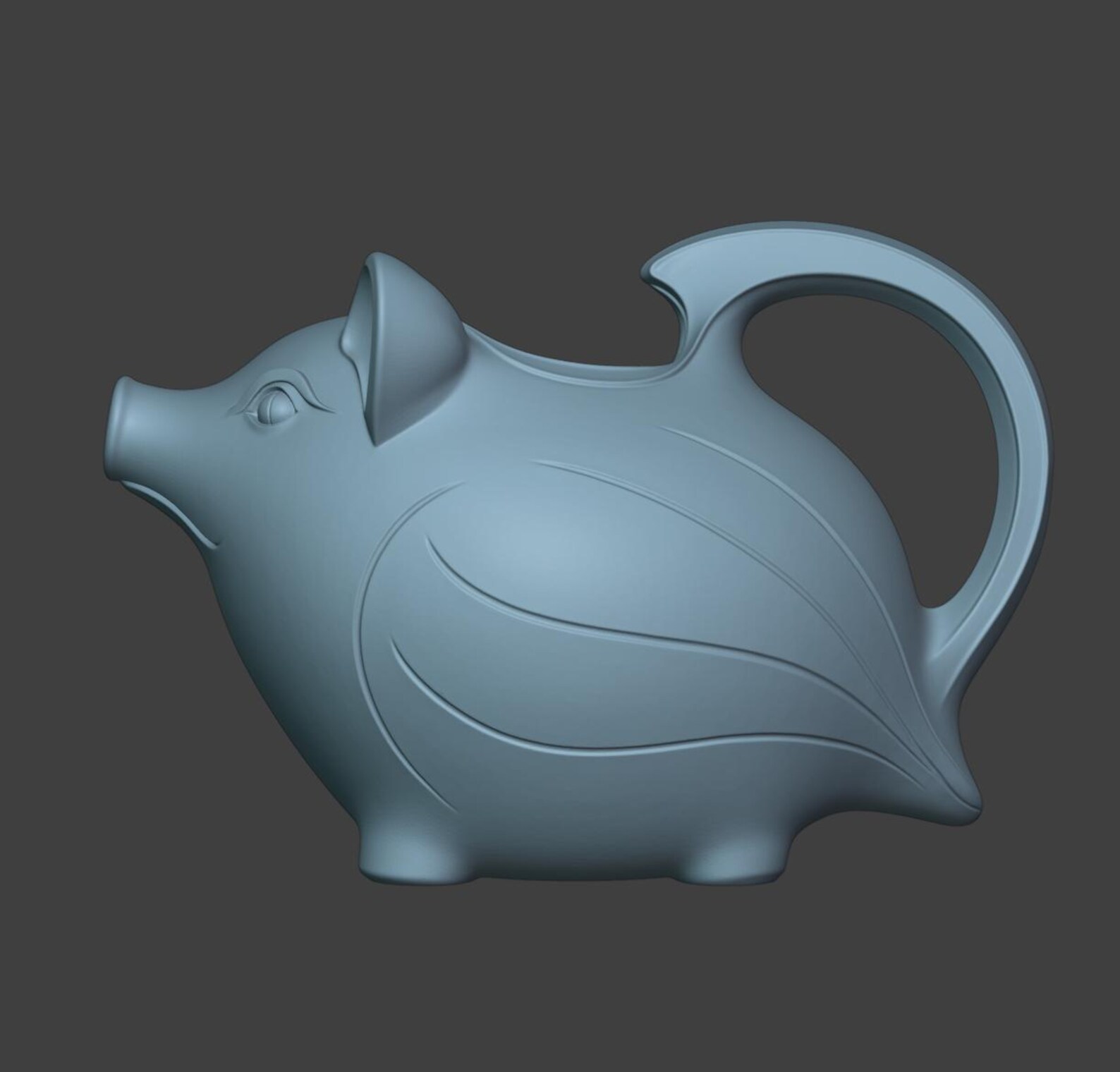 Pig Watering Can, Farm Animal Garden Accessory thumbnail 5