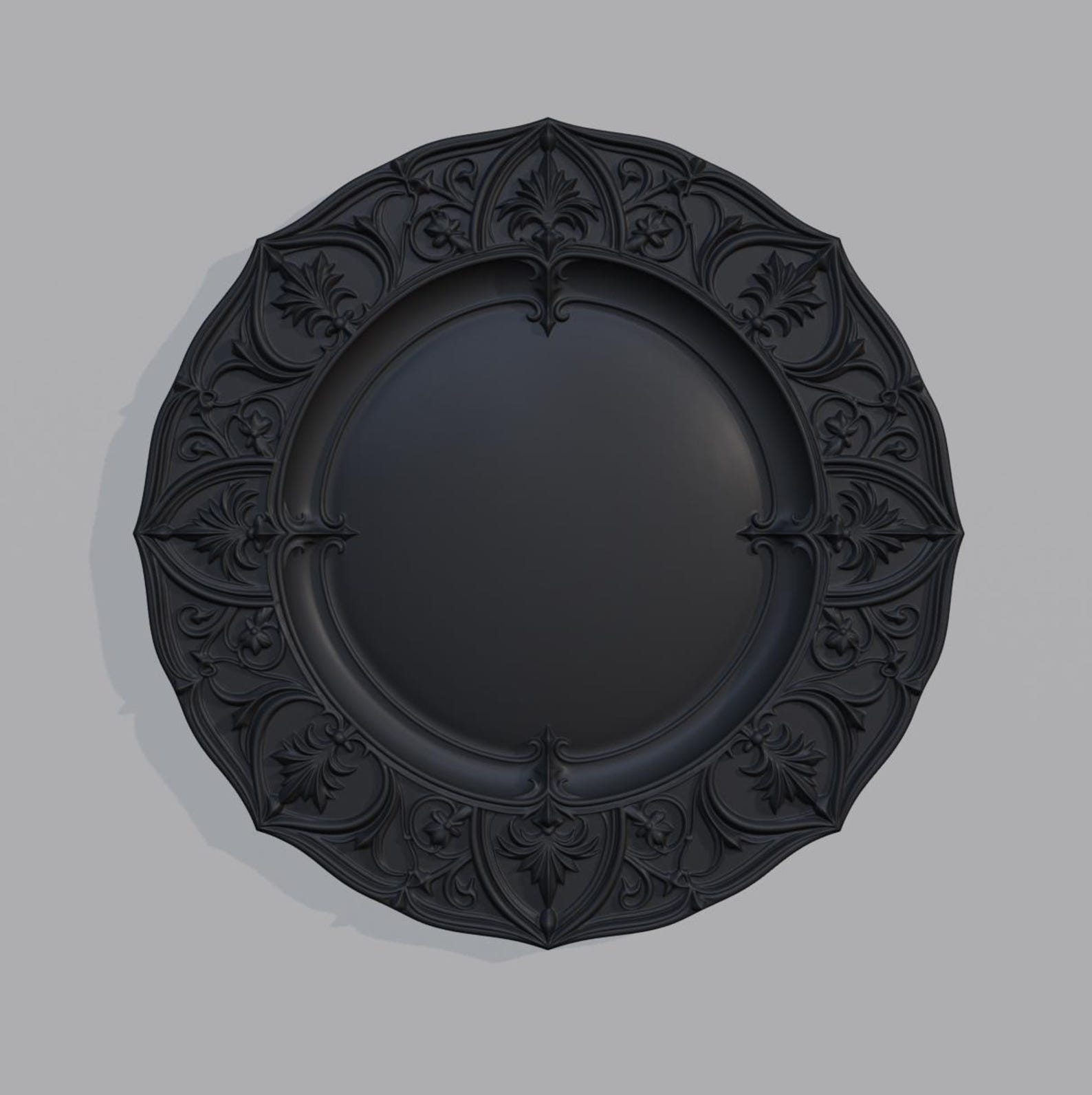 Gothic Decor Plate / Wall Mounted Gothic Tray thumbnail 4