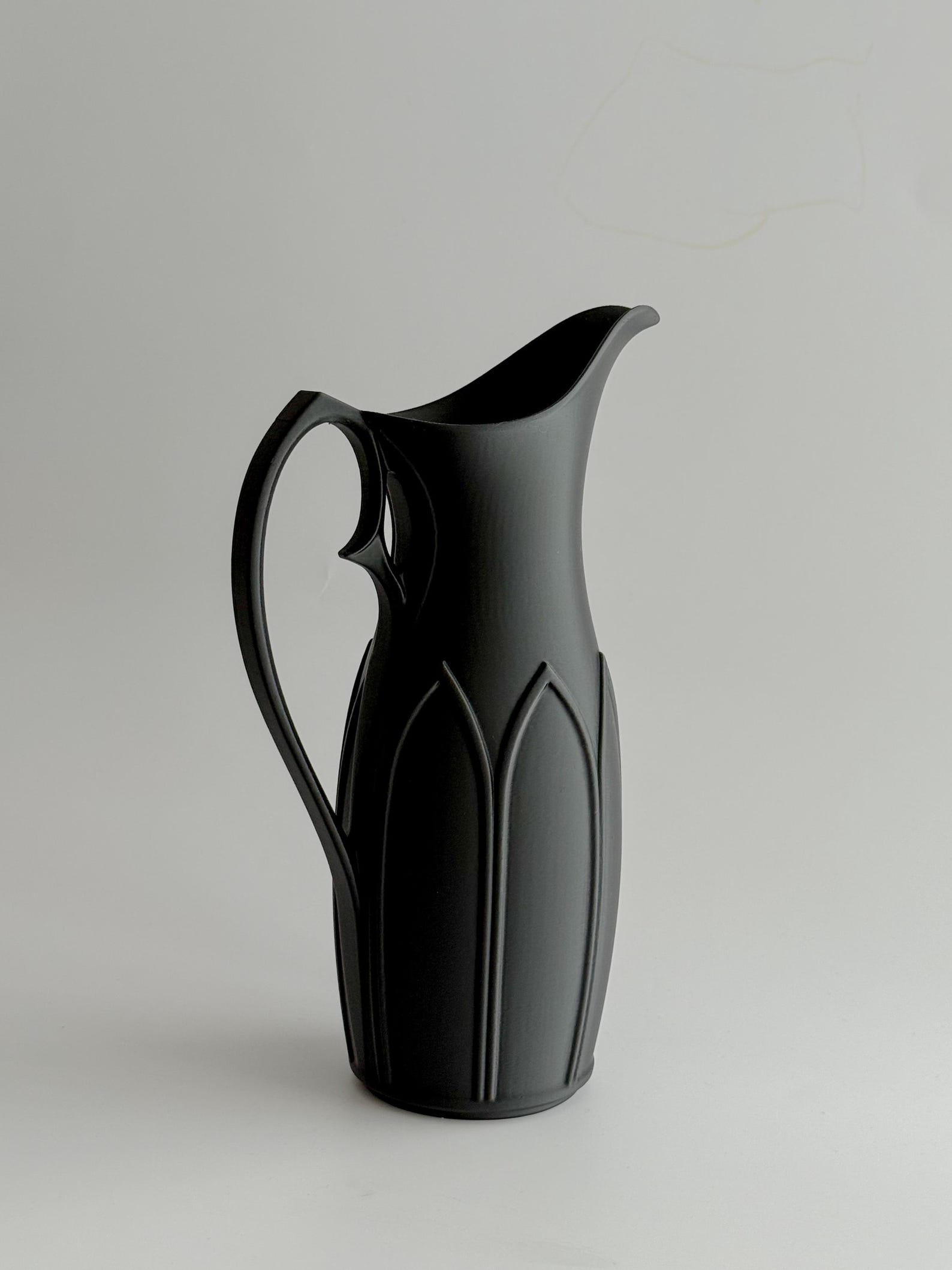 Sleek Gothic Jug, Dark Fantasy Pitcher thumbnail 3