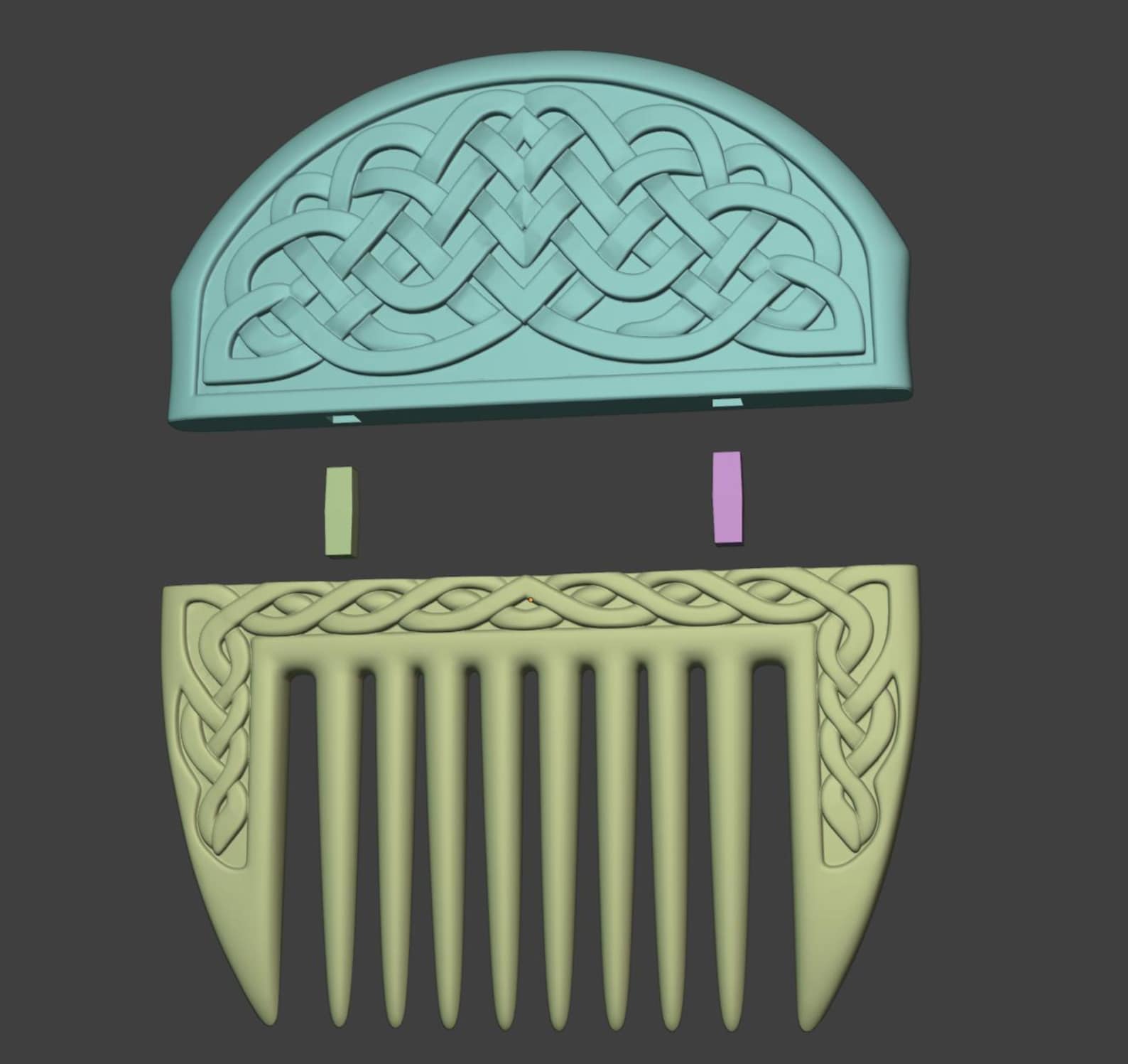 Viking Knot Hair Comb thumbnail 9
