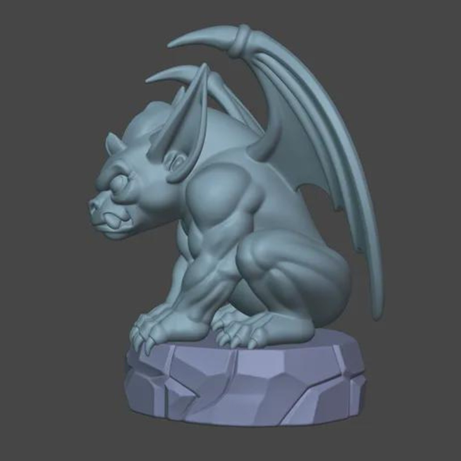 Little Gargoyle Statuette, Gothic Fantasy Creature thumbnail 8