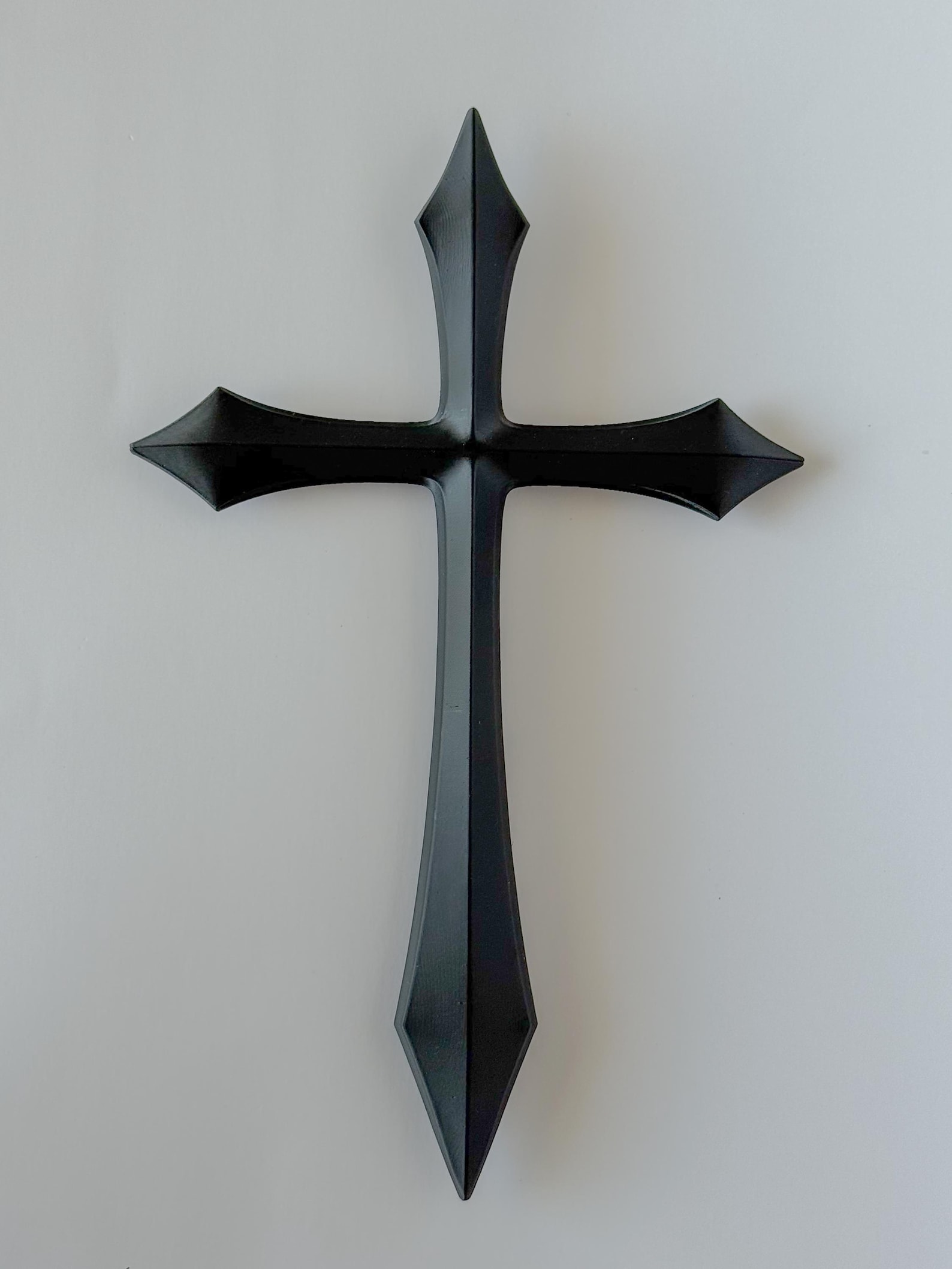 Gothic Cross, Medieval Cross Decor, Christian Wall Art thumbnail 3