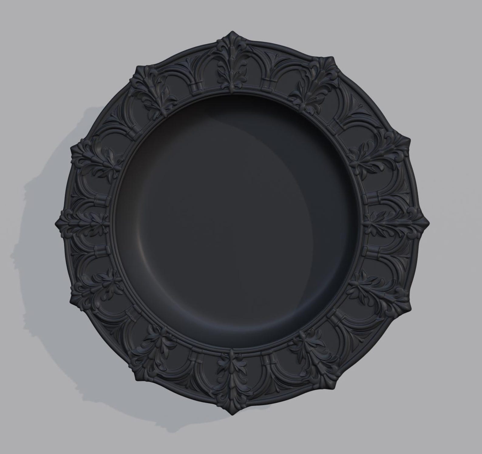Gothic Ornate Wall Plate, Deep Decorative Tray thumbnail 5