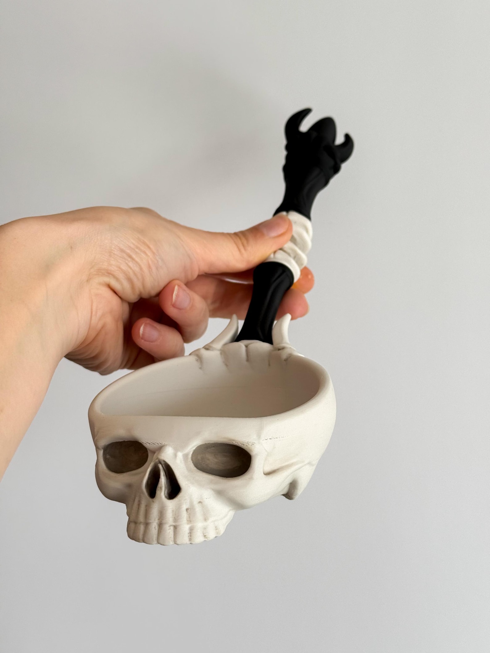 Necromancer Skull Ladle, Gothic Ritual Spoon thumbnail 6