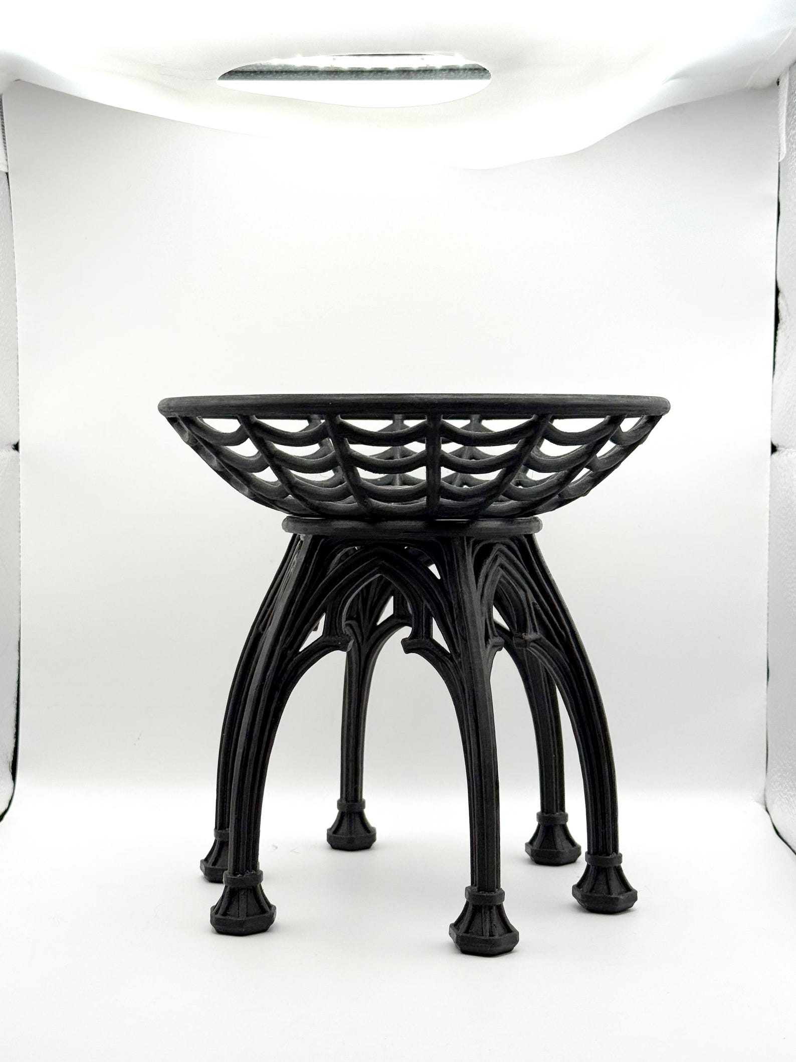 Gothic Spiderweb Bowl Stand, Halloween Candy Bowl thumbnail 2