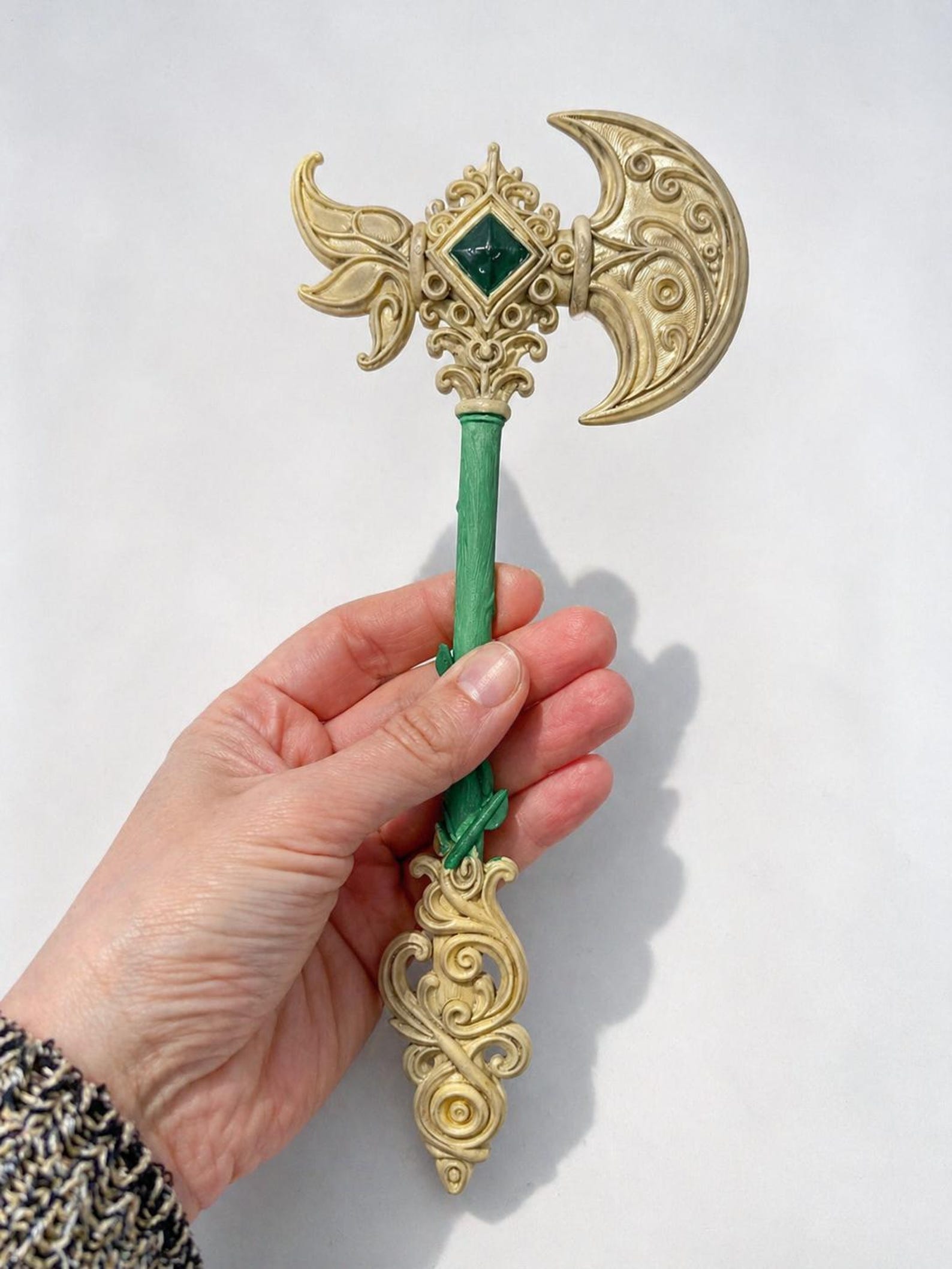 Magical Fae Mini Axe / Elf Fantasy Cosplay Weapon thumbnail 5