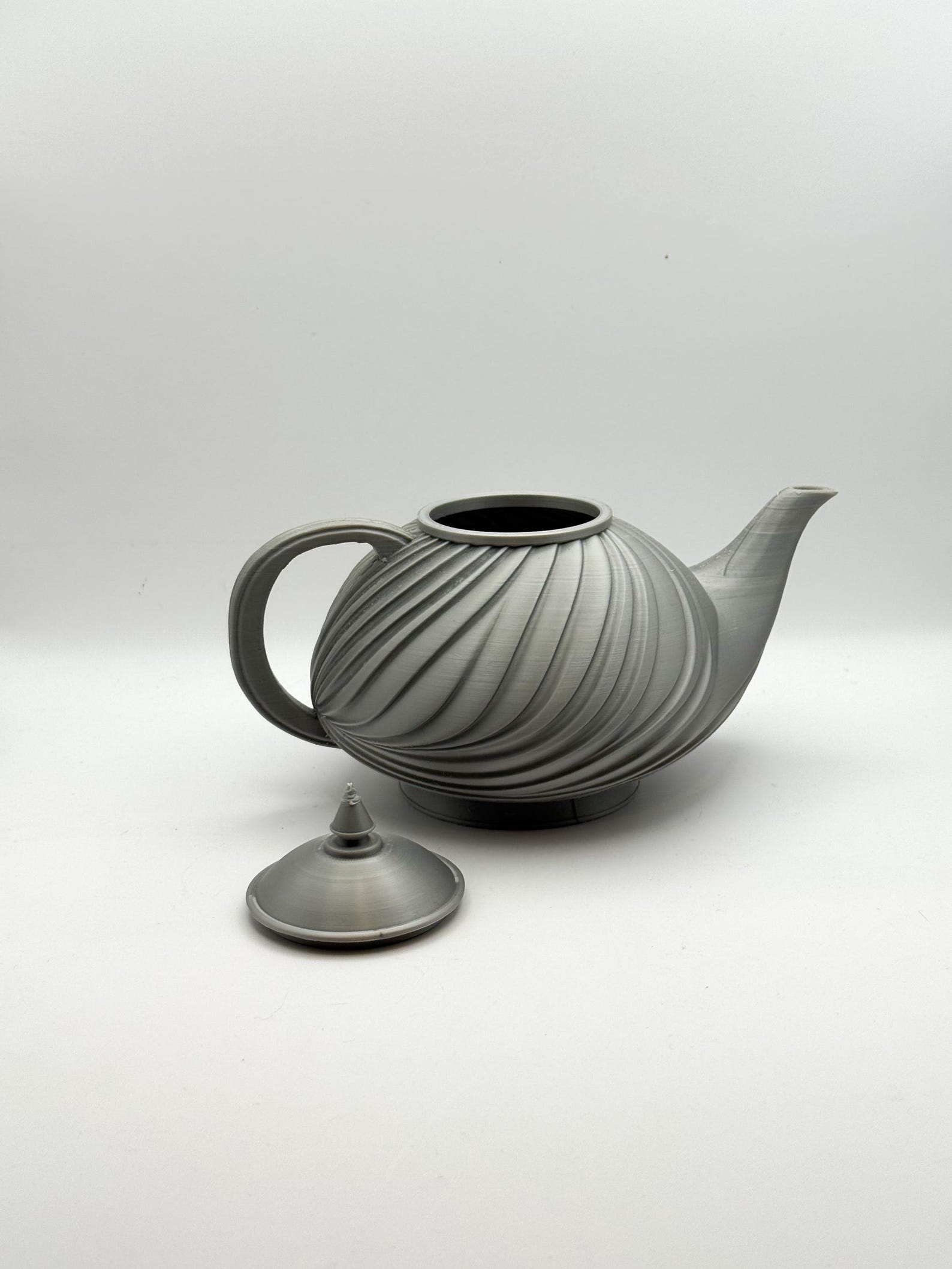 Art Deco Swirl Teapot, Decorative Home Object thumbnail 5