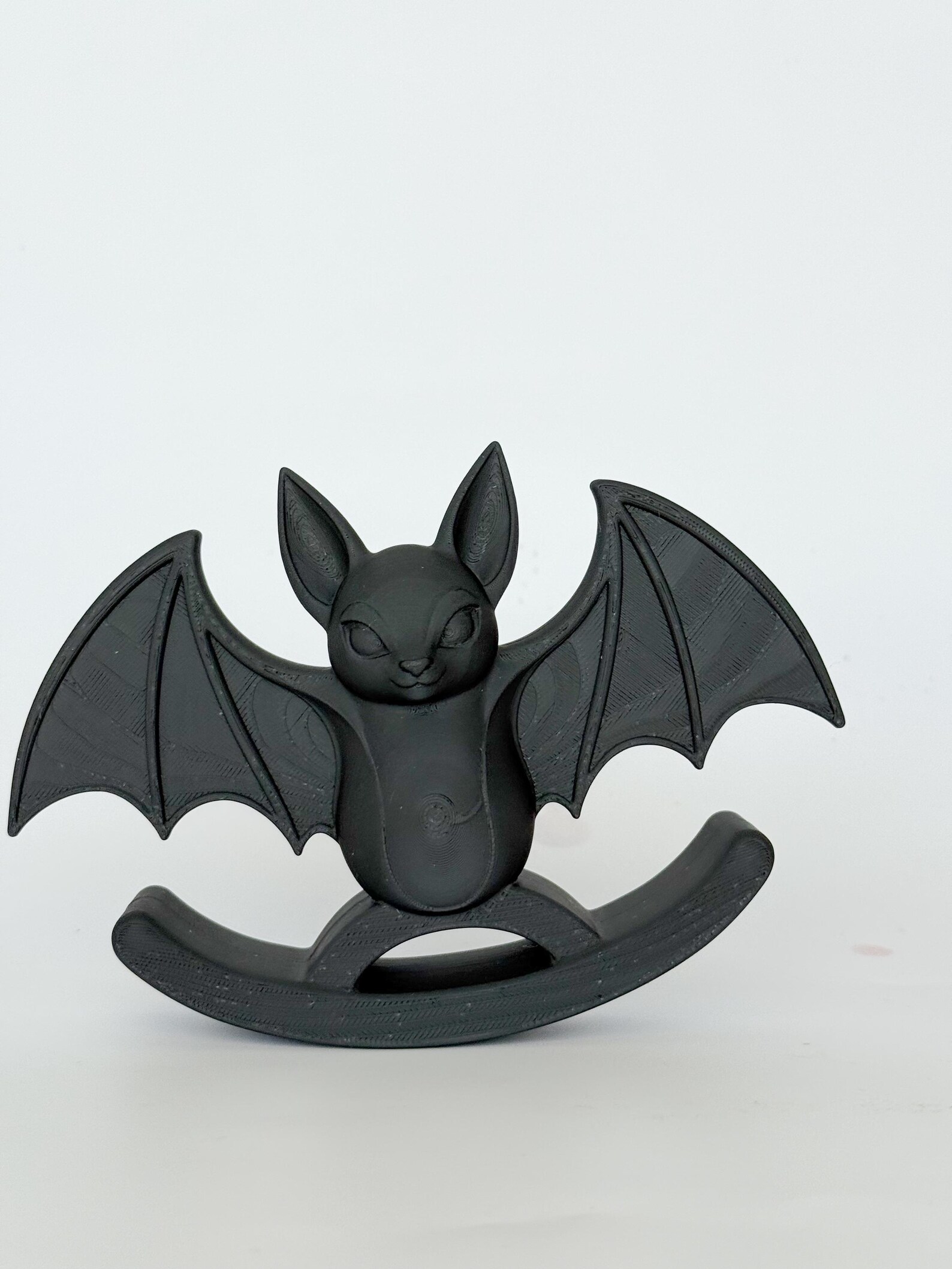 Gothic Bat Rocker Figurine, Kawaii Spooky Toy, Halloween Decor thumbnail 4
