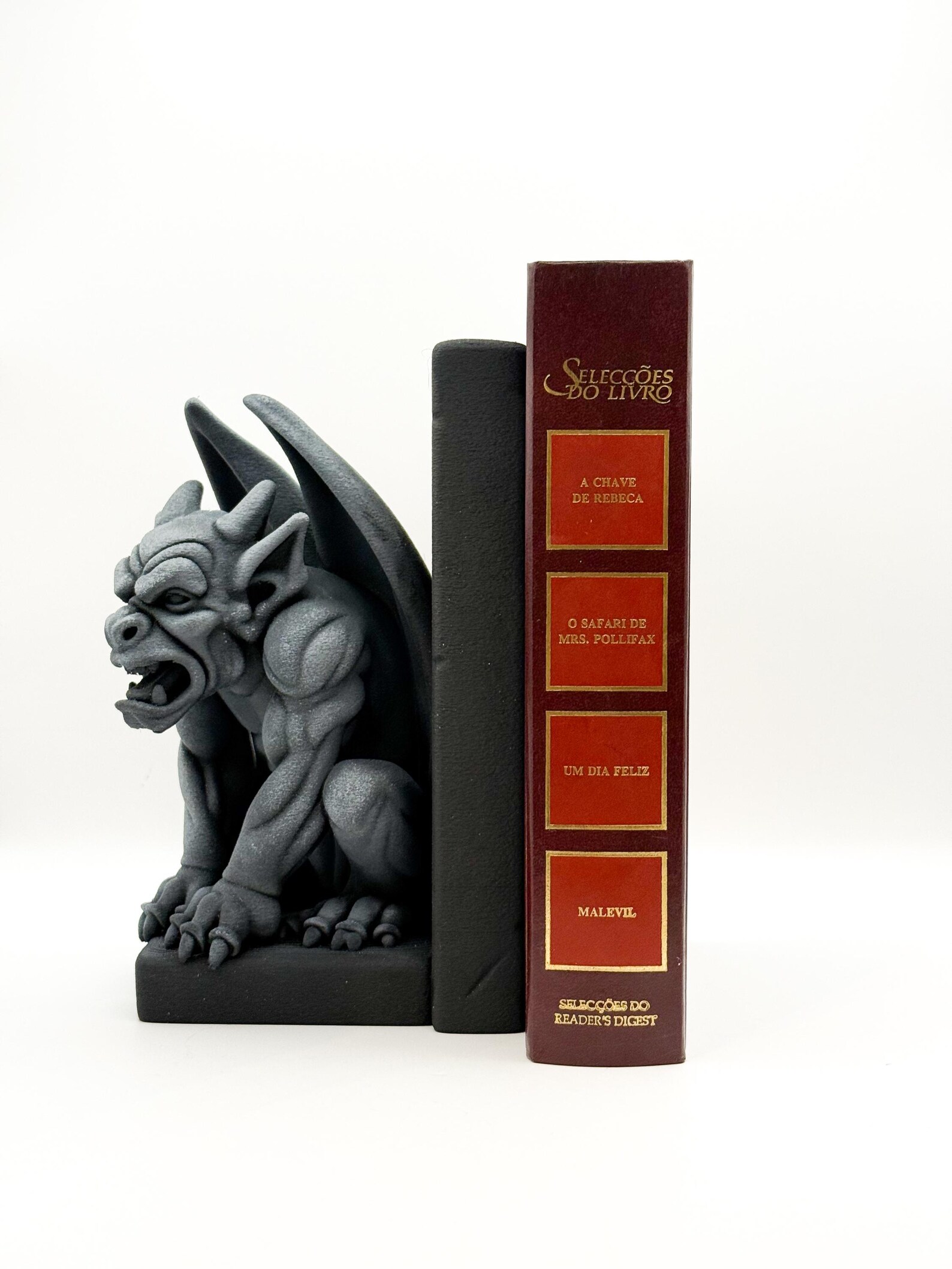 Gargoyle Bookends Statue, Gothic Book Holder thumbnail 4