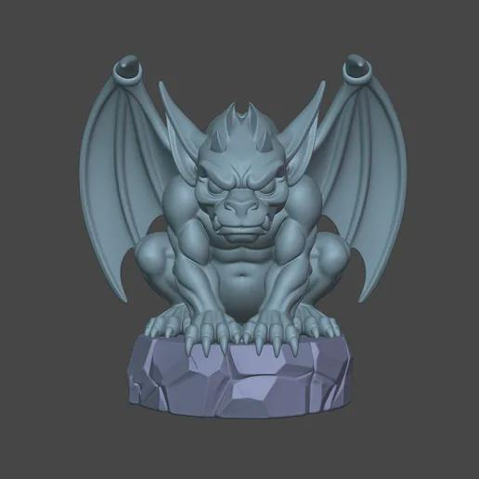Little Gargoyle Statuette, Gothic Fantasy Creature thumbnail 9