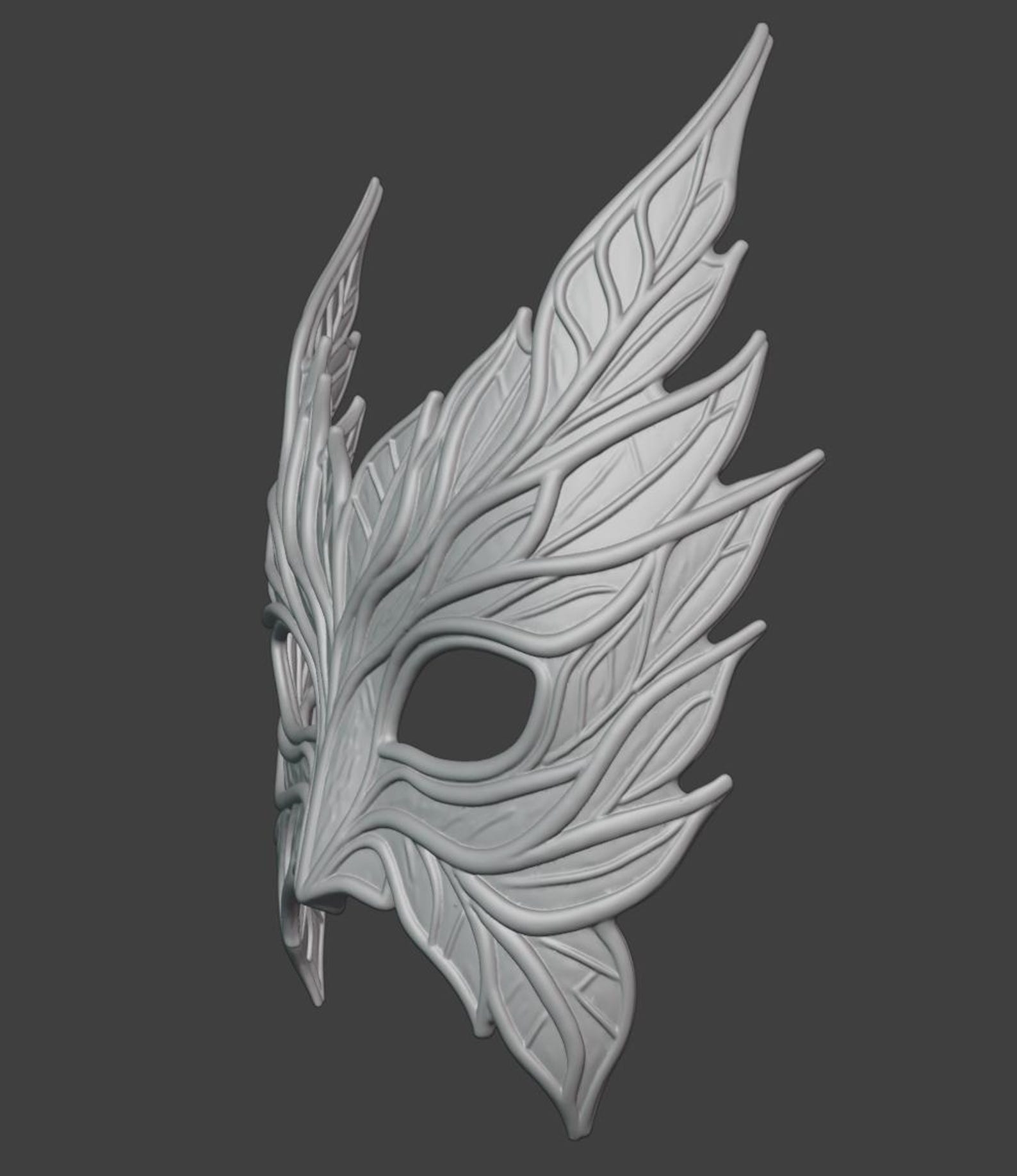 Elven Moonleaf Eye Mask - Cosplay Elf Mask thumbnail 8