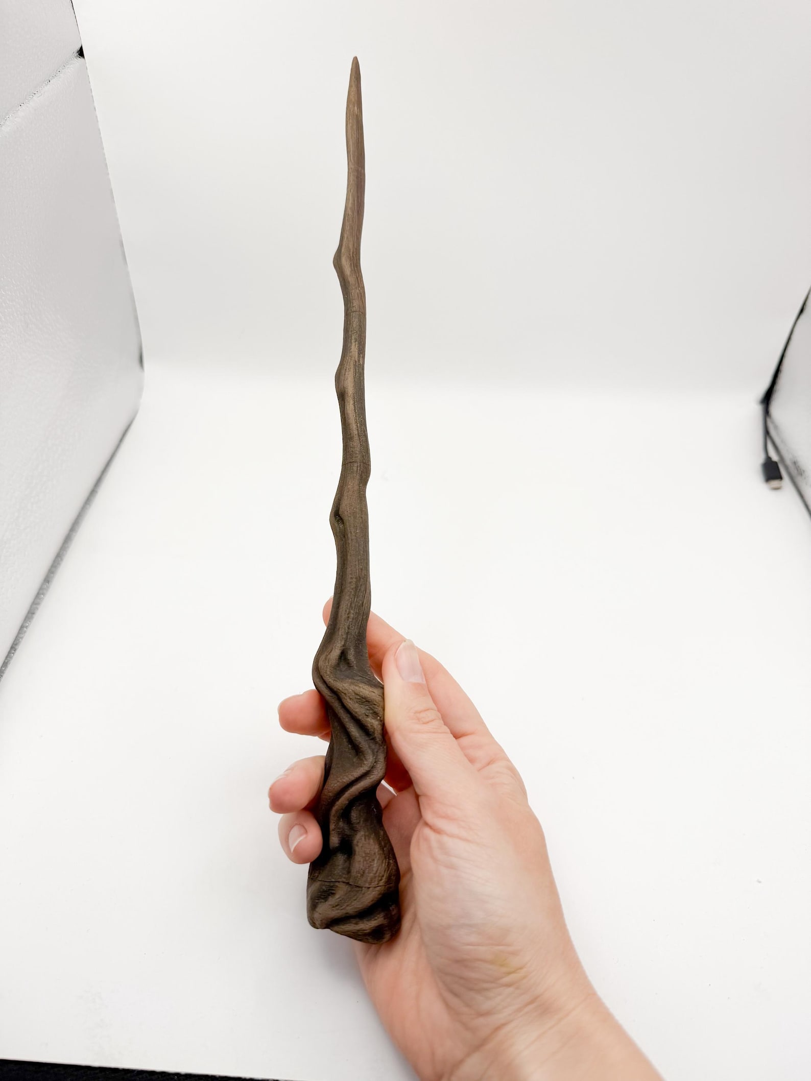 Wooden Magic Wand, Wizard Cosplay Prop thumbnail 2