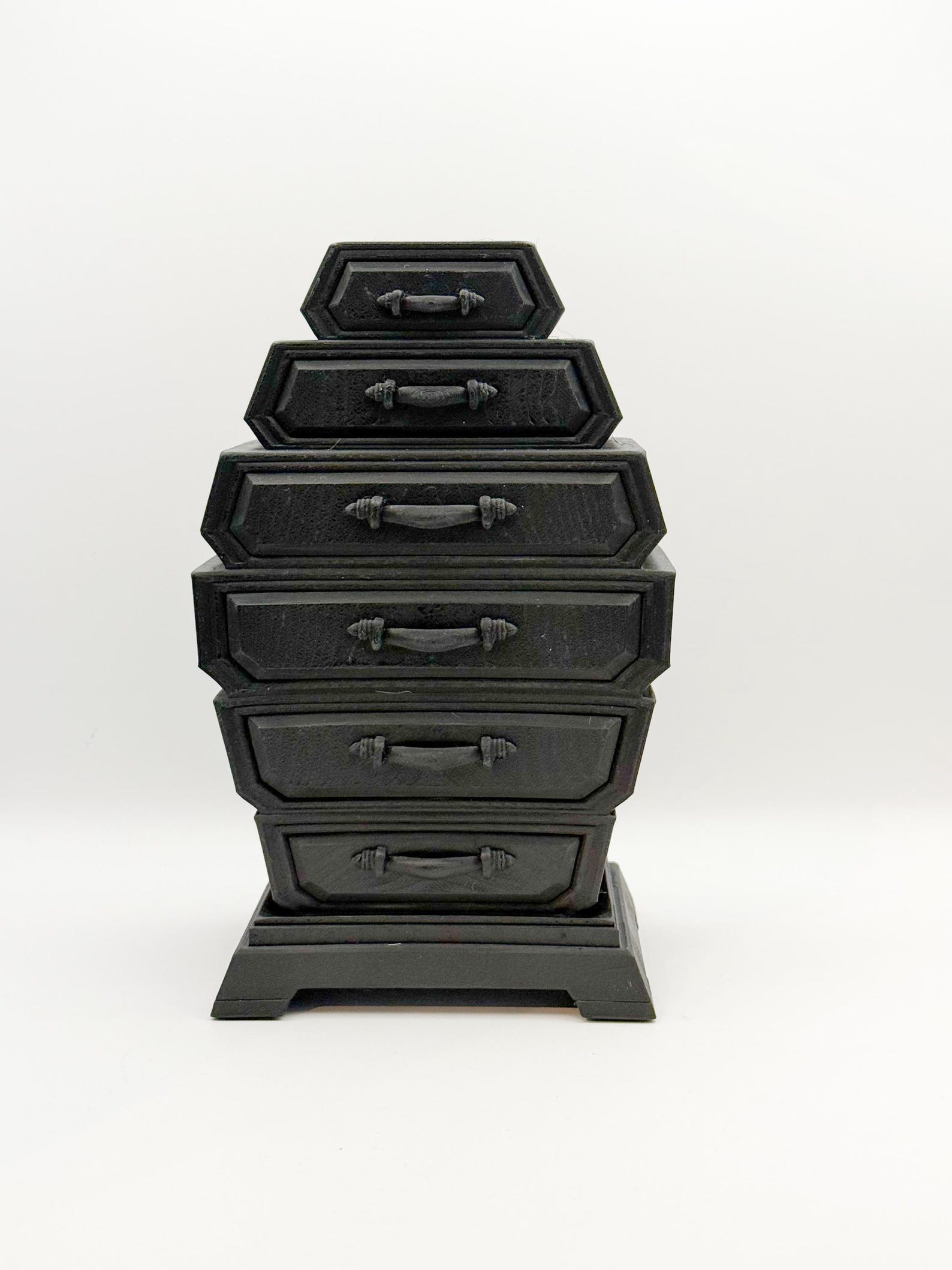 Mini Gothic Coffin Dresser, Functional Jewelry Box
