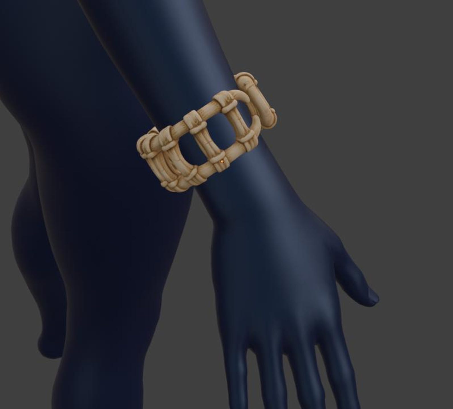 Bone Chain Bracelet - Gothic Bone Jewelry thumbnail 5