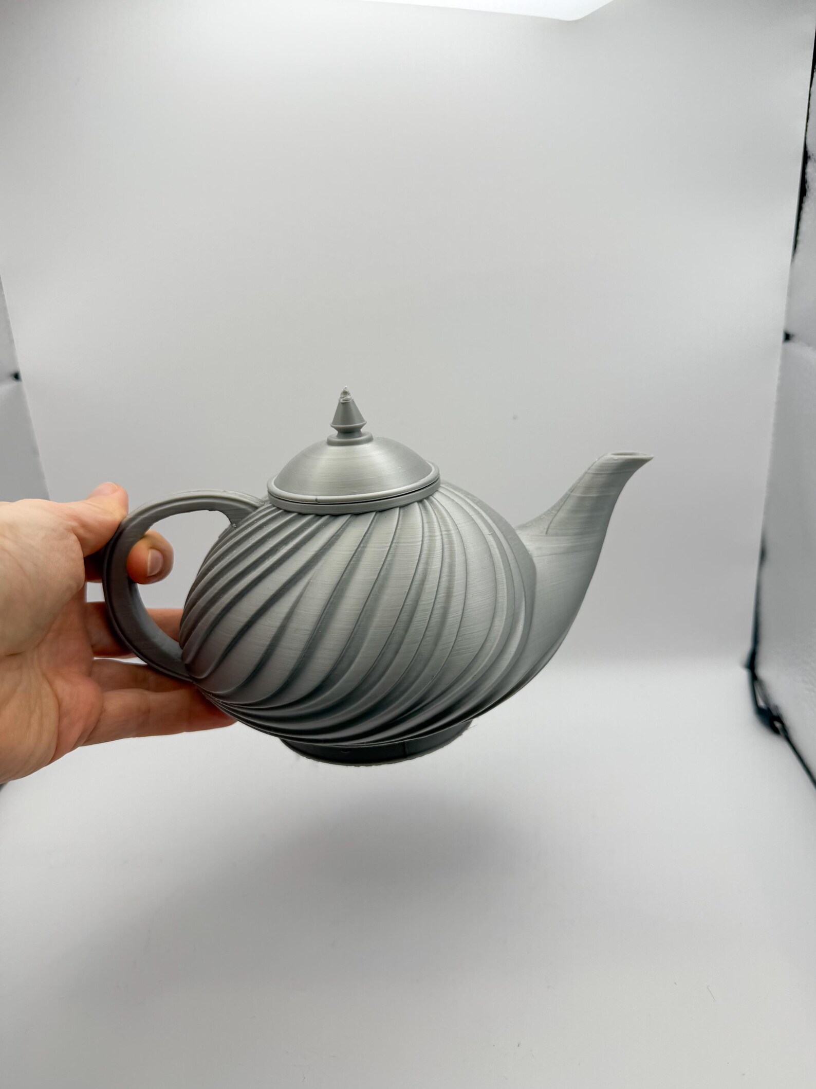 Art Deco Swirl Teapot, Decorative Home Object thumbnail 6