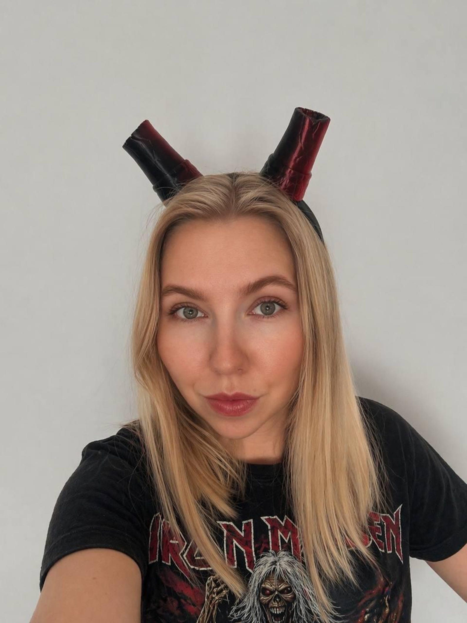 Demon Horns Headband, Infernal Devil Horns thumbnail 2