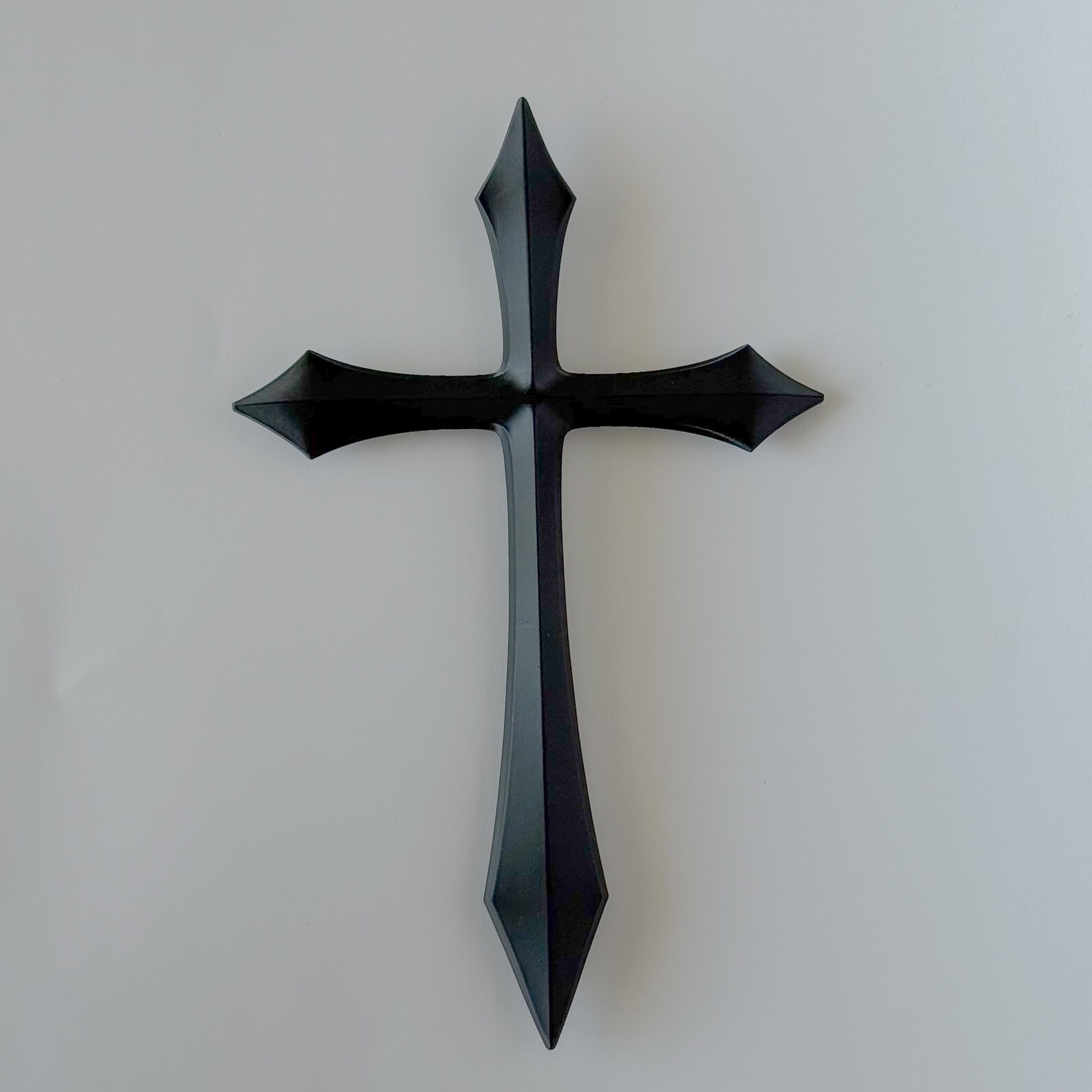 Gothic Cross, Medieval Cross Decor, Christian Wall Art thumbnail 2