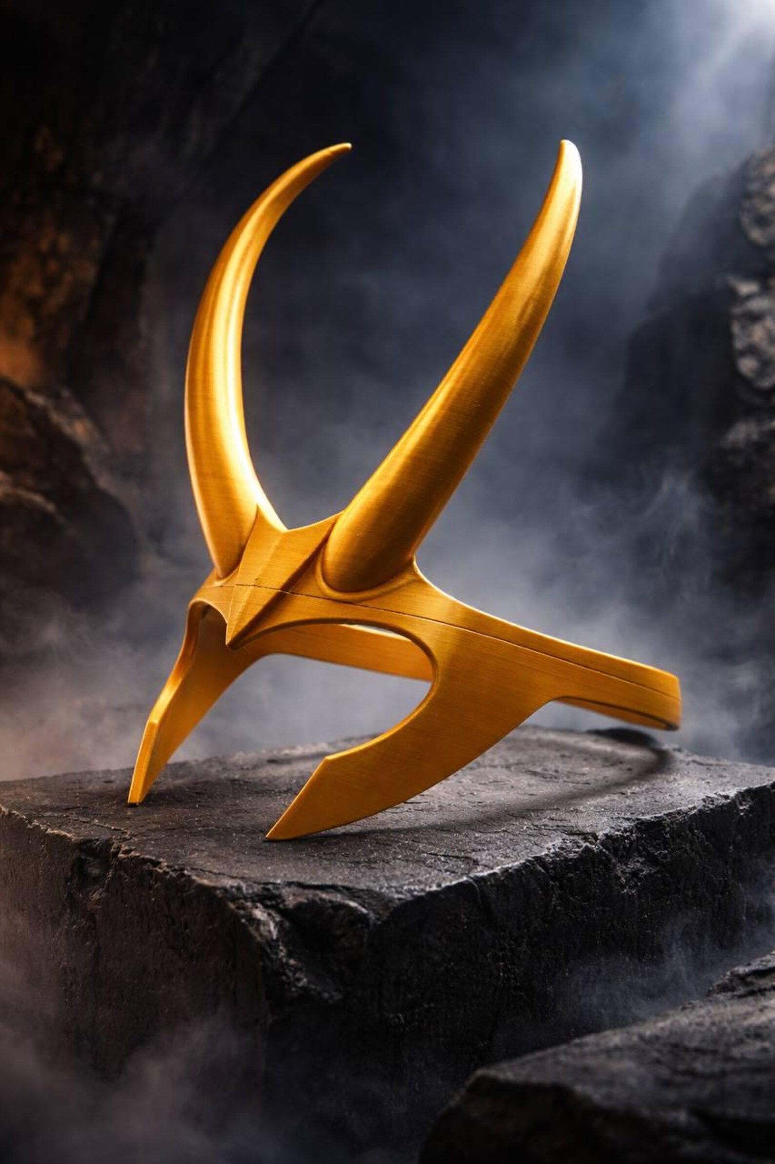 Ragnarok Horned Crown, God of Mischief Helmet, Norse Trickster Headpiece thumbnail 2