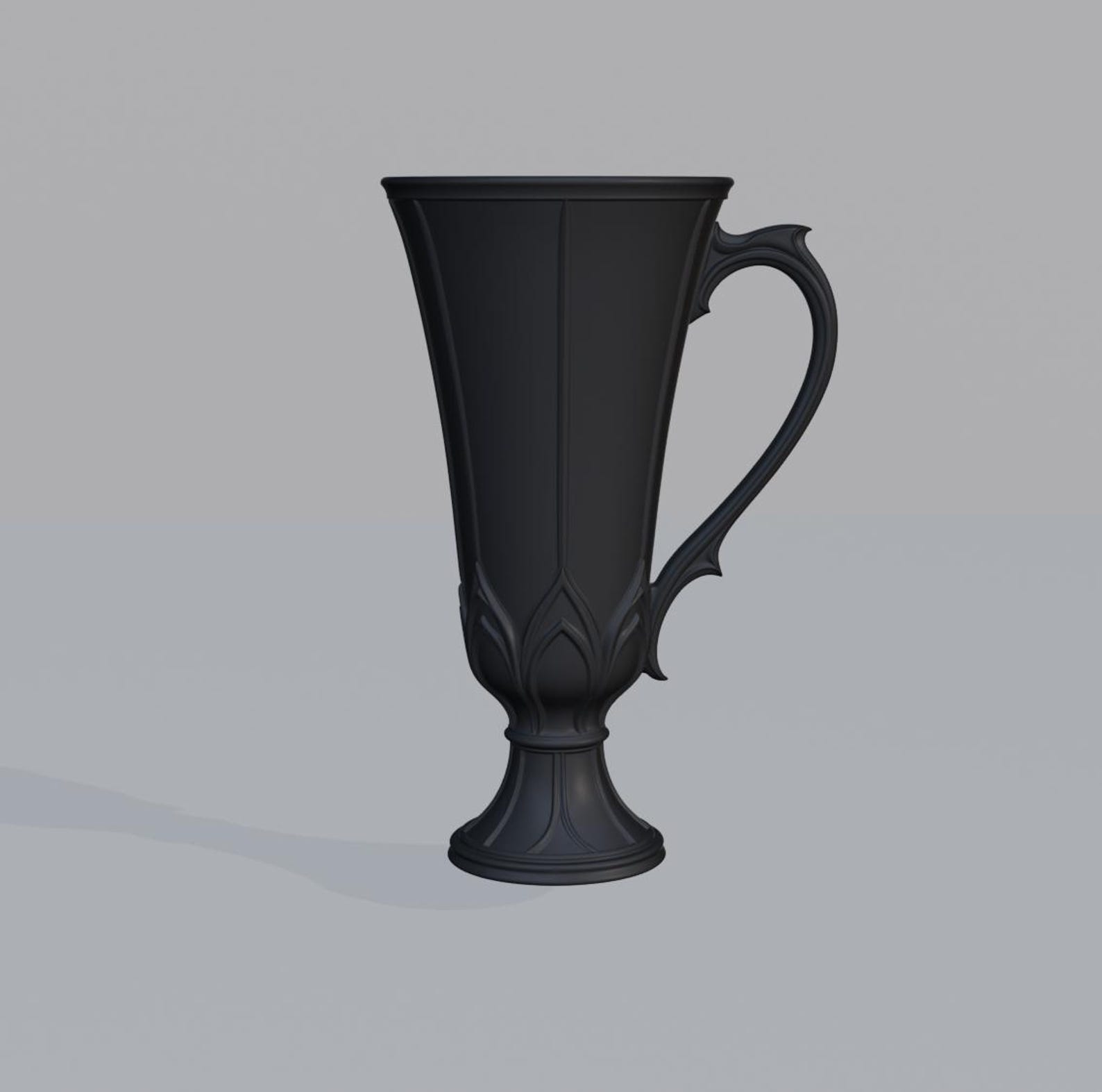 Gothic Goblet Cup, Tall Slim Tea Cup thumbnail 5