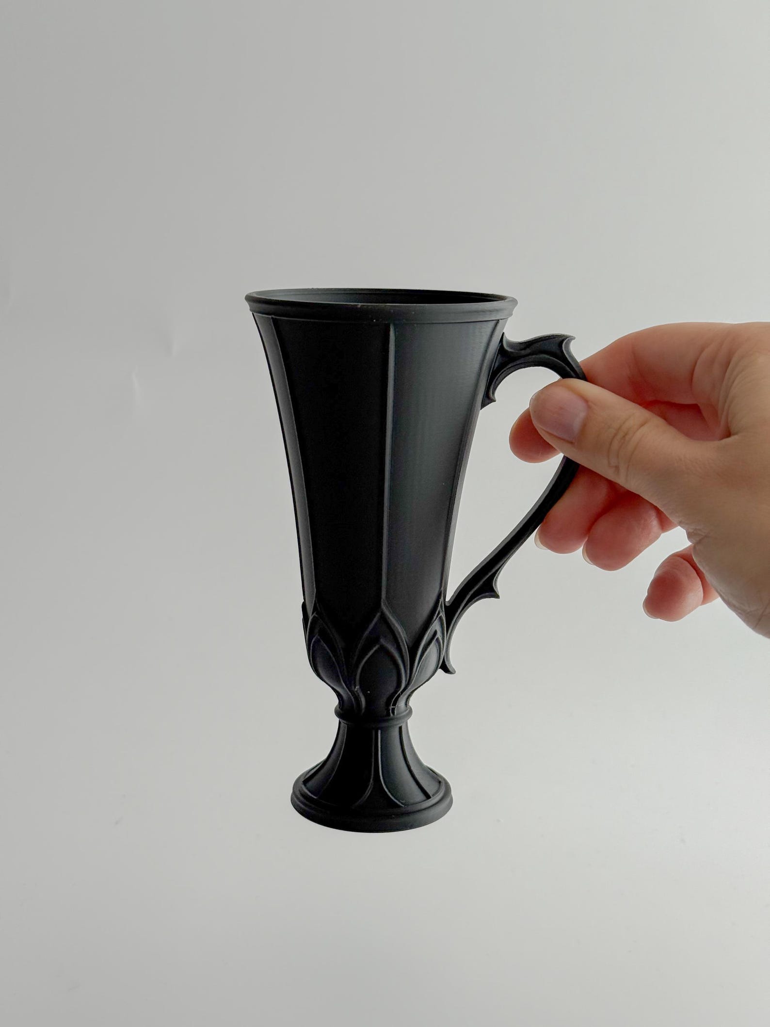 Gothic Goblet Cup, Tall Slim Tea Cup thumbnail 2