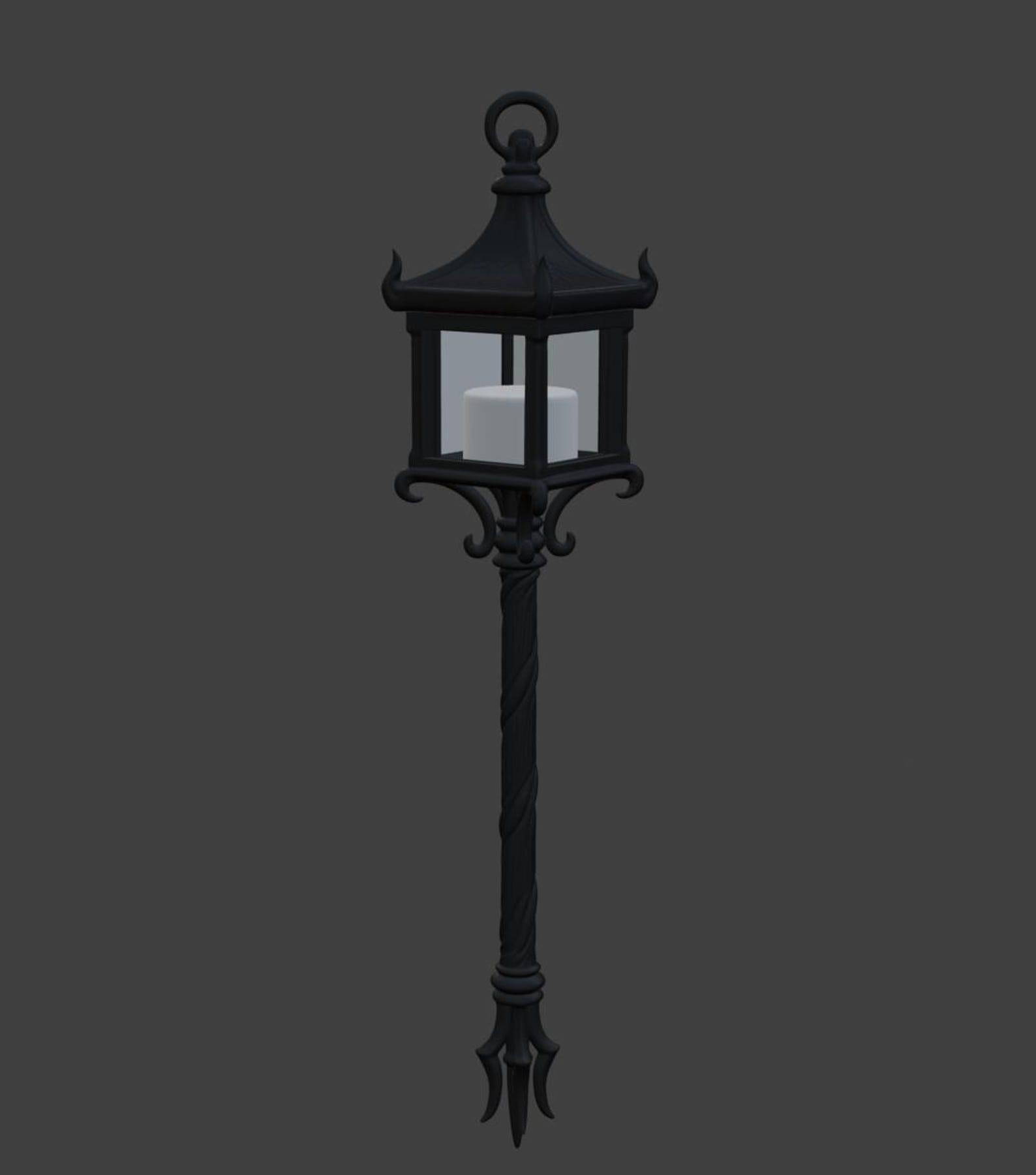 Gothic Handheld Lantern, Tealight Candle Holder, Witch Decor thumbnail 9