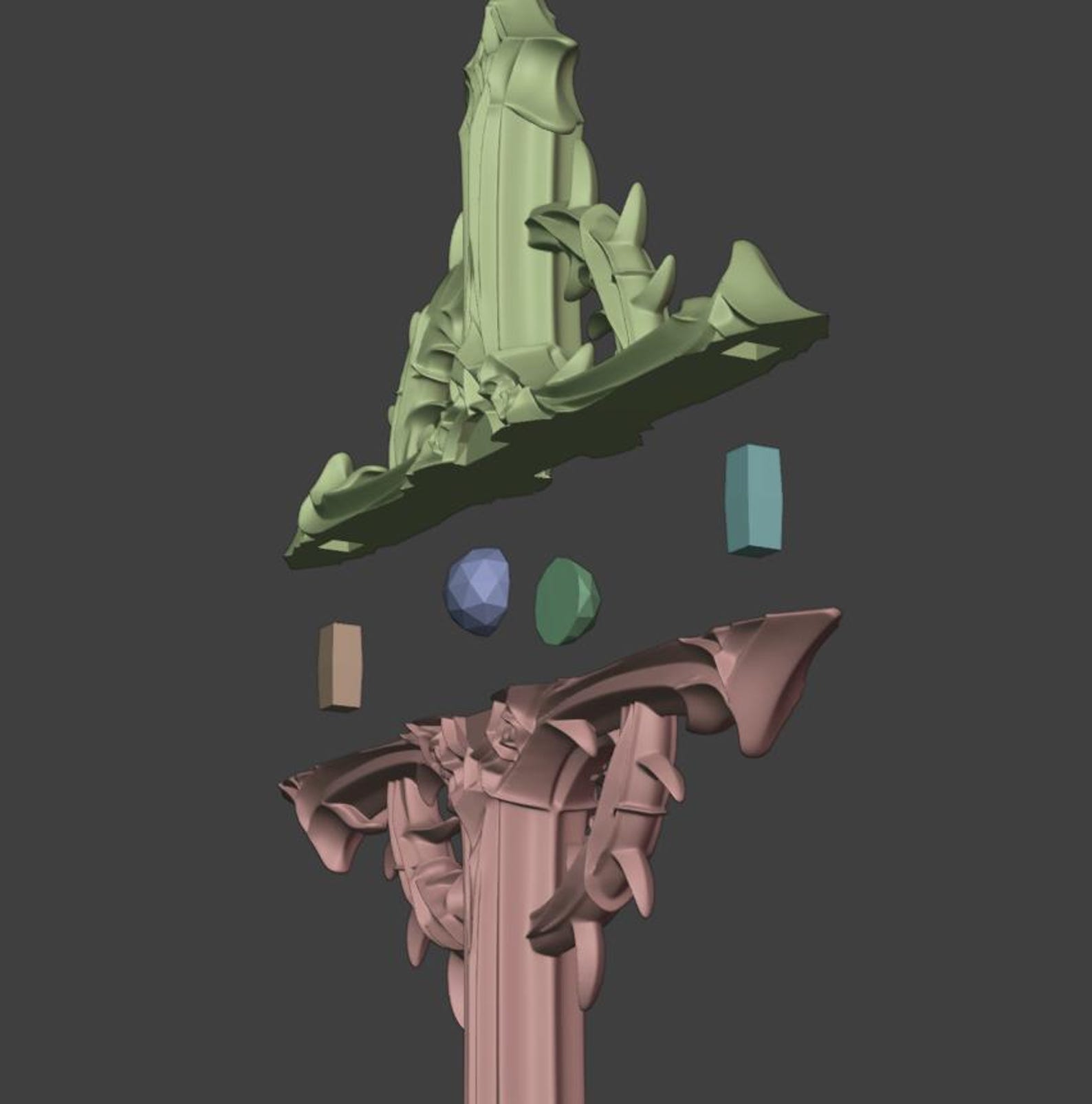 Gothic Thorn Cross, Medieval Fantasy Decor thumbnail 10