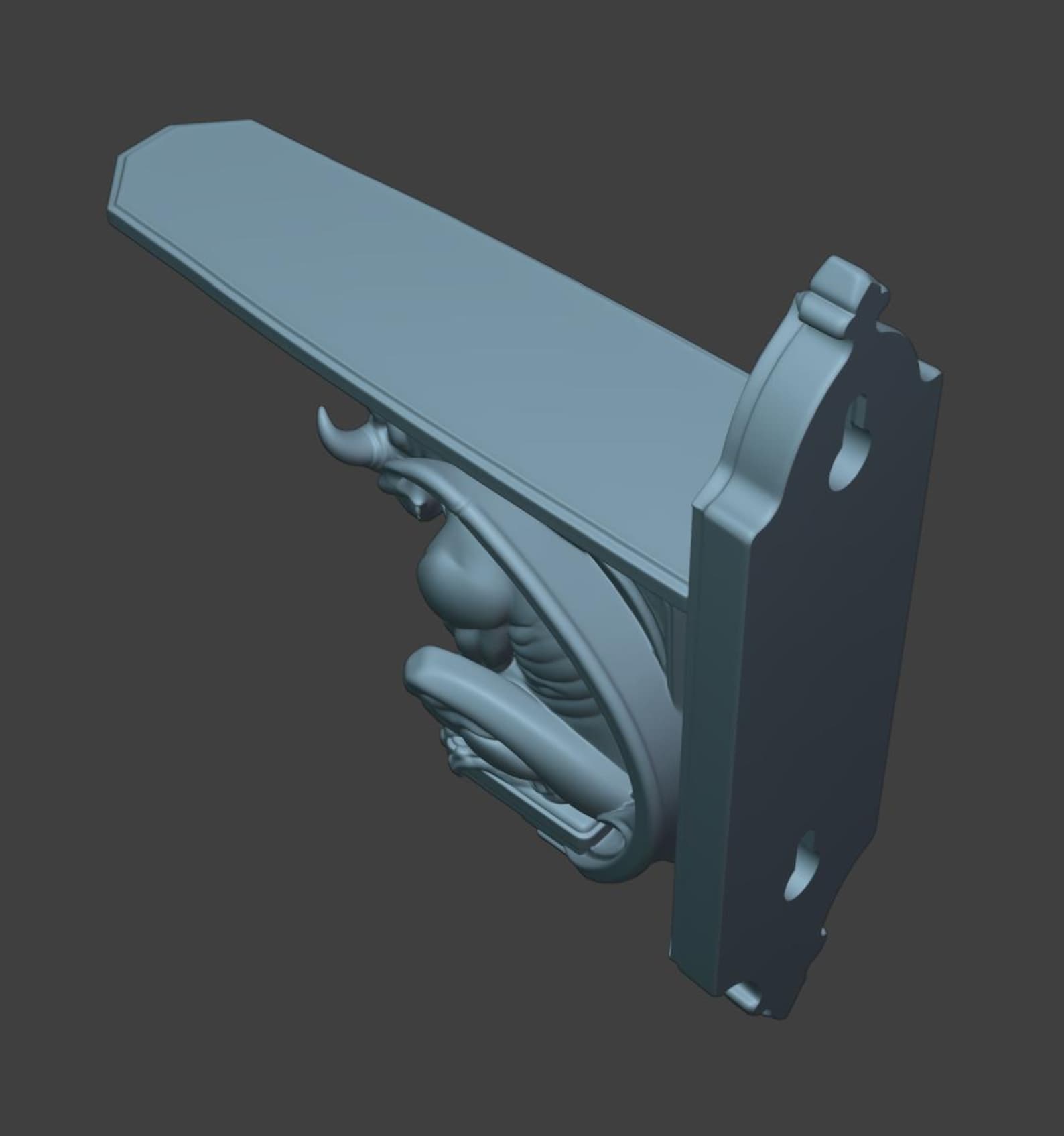 Gargoyle Shelf Bracket, Gothic Corbel Shelf Support thumbnail 8