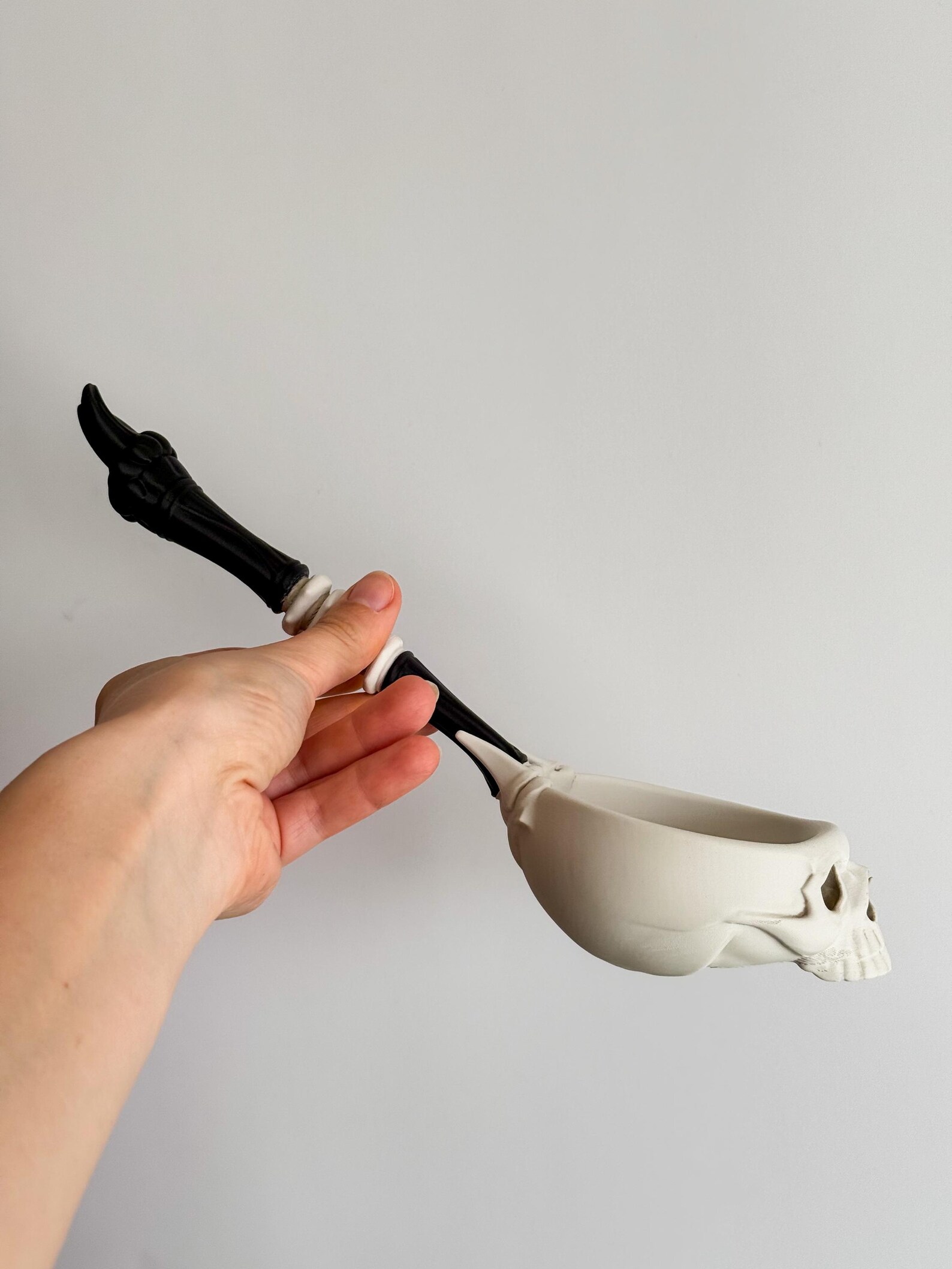 Necromancer Skull Ladle, Gothic Ritual Spoon thumbnail 5