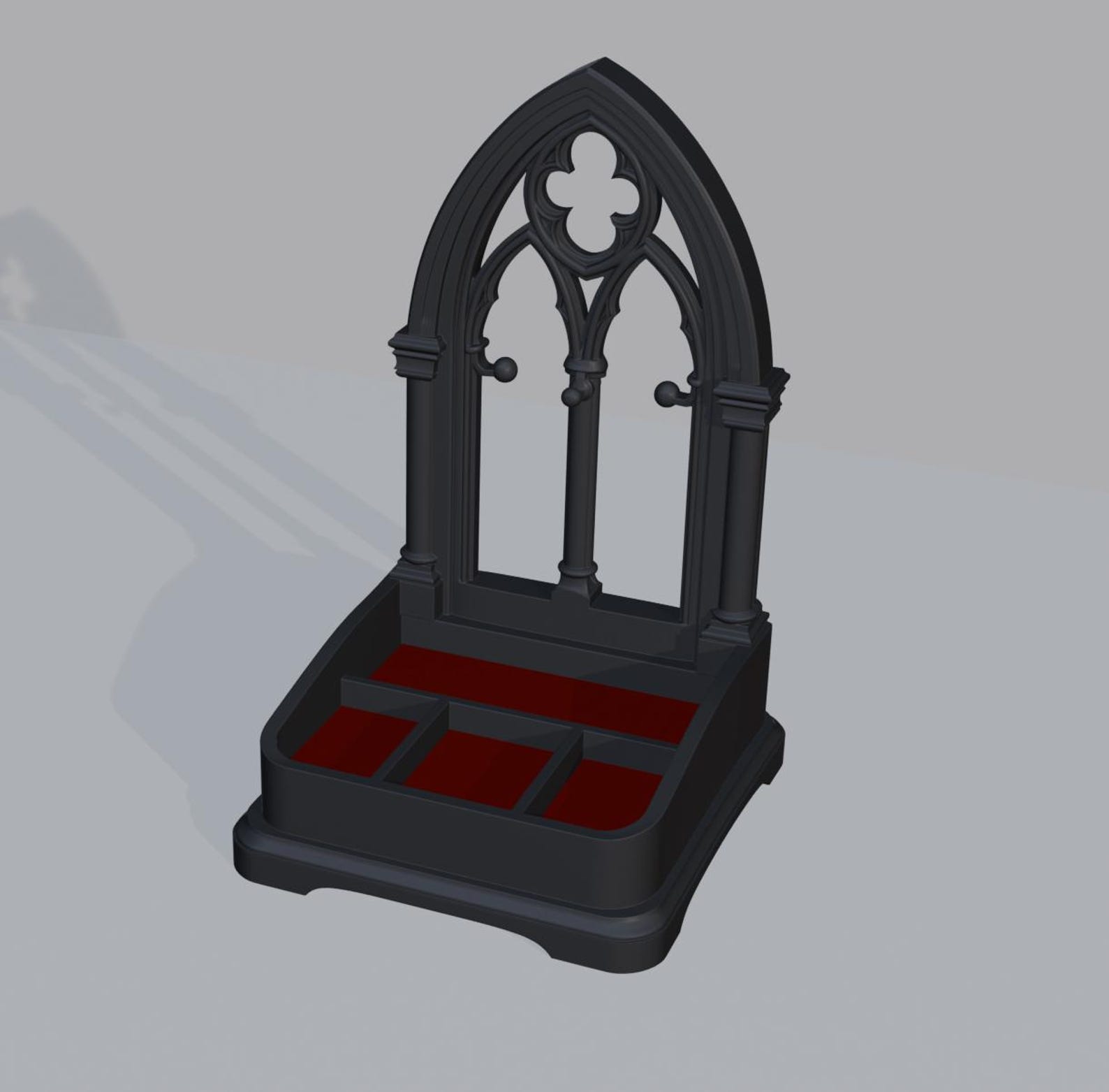 Gothic Jewelry Organizer / Dark Academia Ring & Earring Stand thumbnail 5