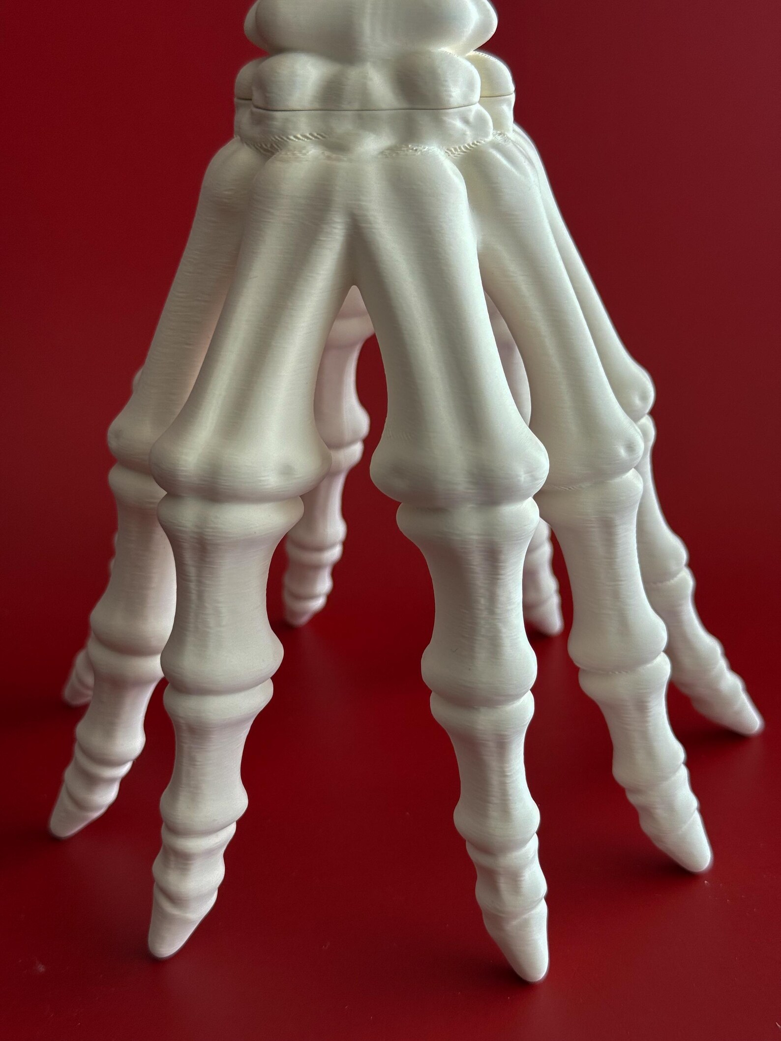 Skeleton Hand Candle Holder, Gothic Bone Candlestick Decor thumbnail 4