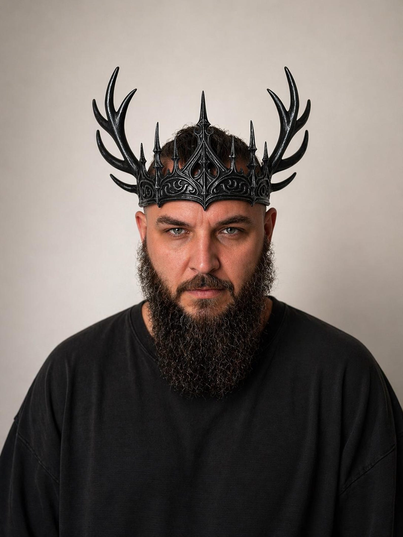 Gothic Antler Crown, Forest Witch Headpiece