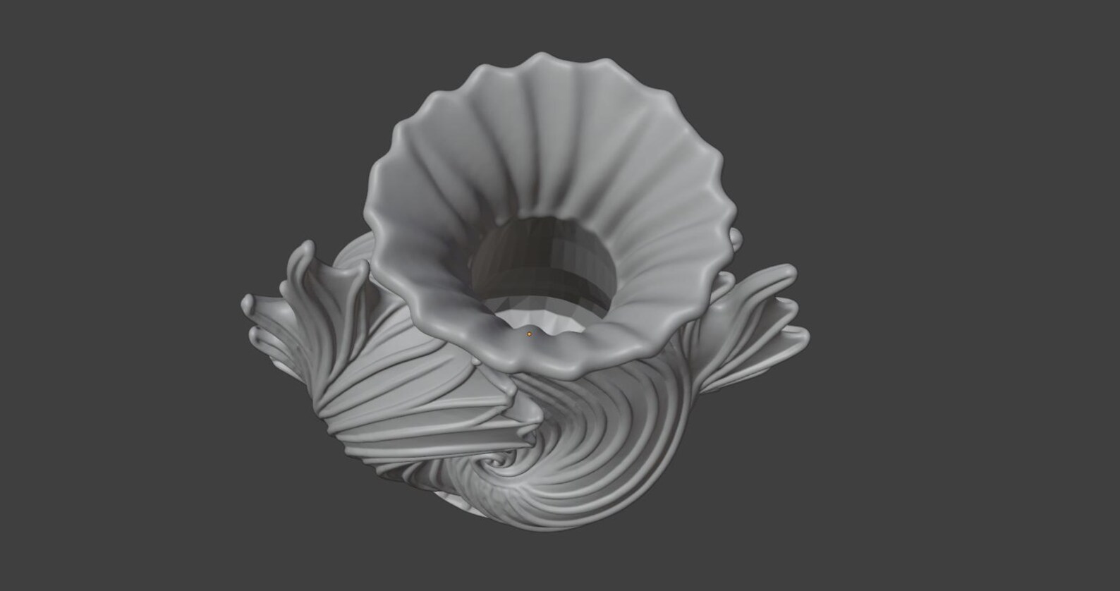 Seashell Spiral Vase, Ocean Coastal Decor Vase thumbnail 9