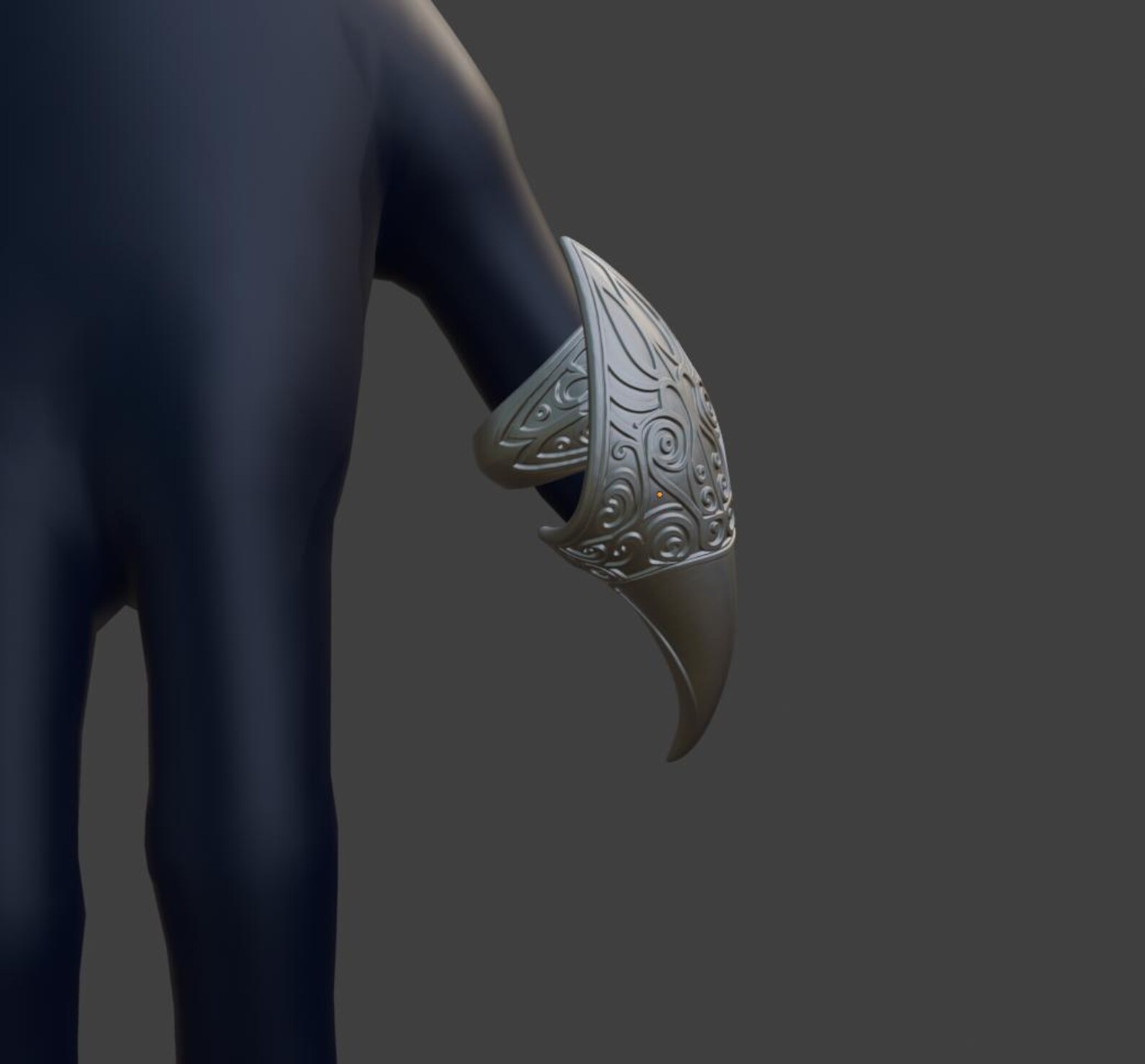 Crow Claw Ring, Gothic Raven Talon Ring thumbnail 4