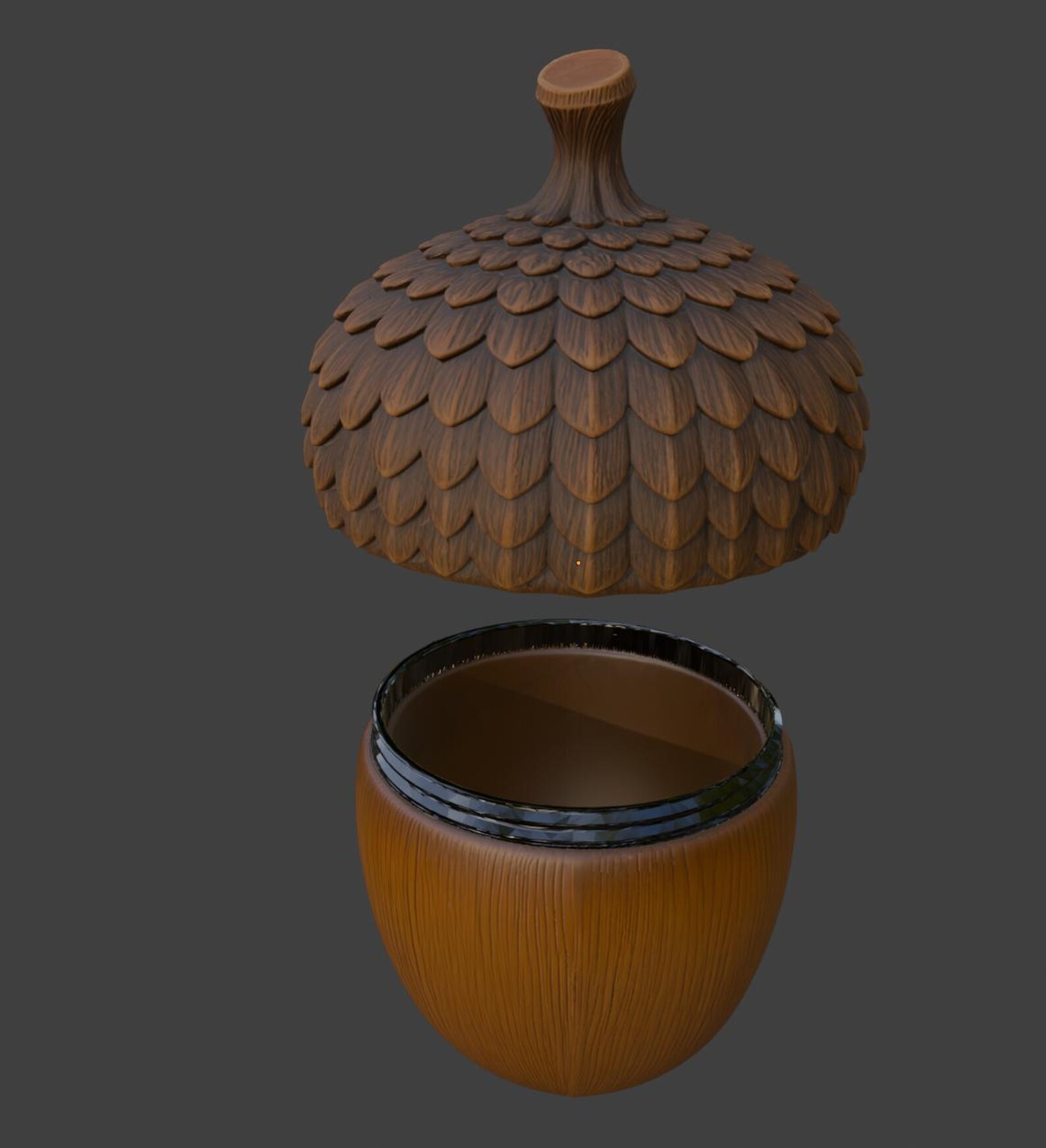 Acorn Trinket Box / Woodland Jewelry Box thumbnail 5