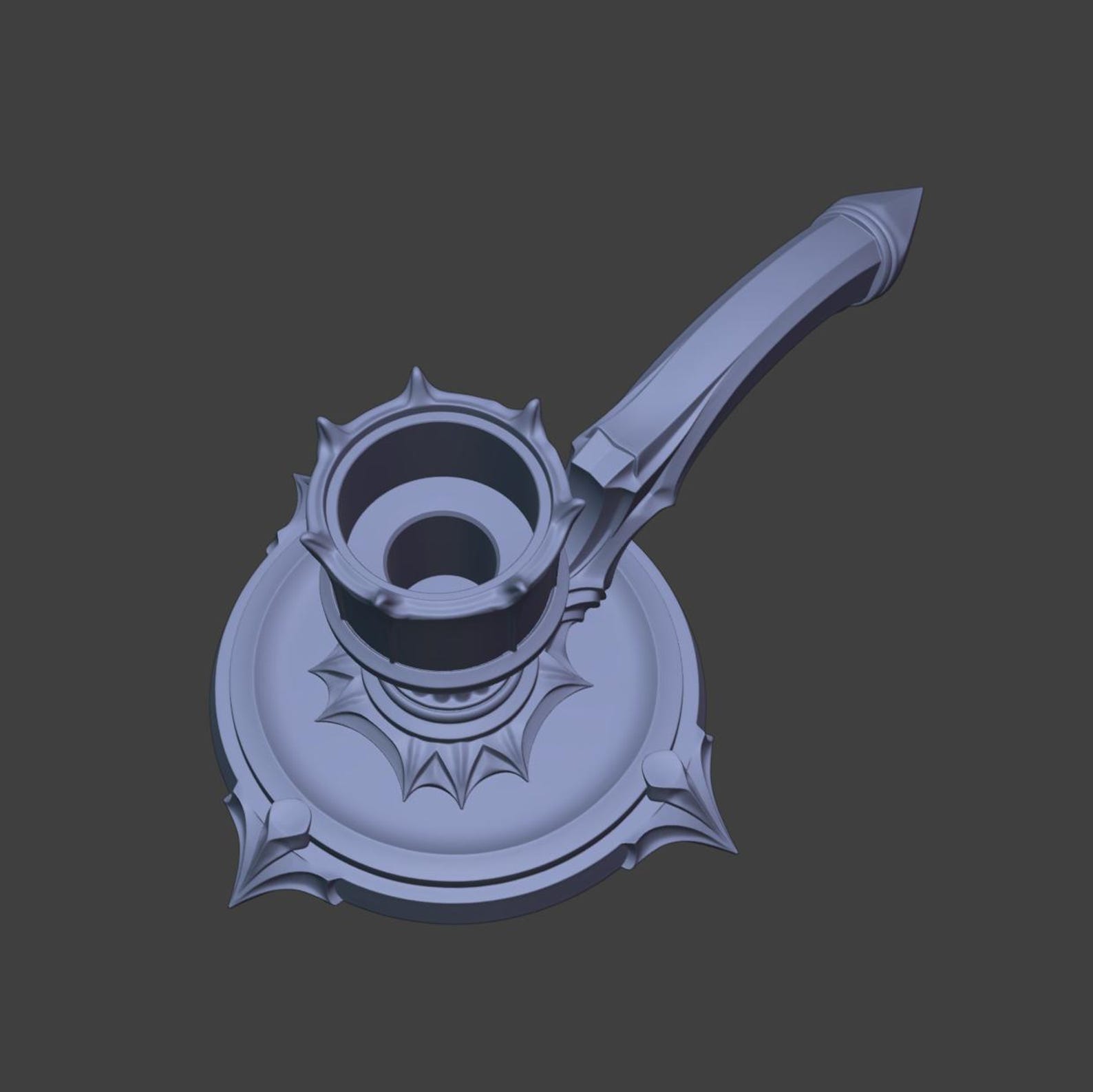 Gothic Candle Holder, Medieval Chamberstick thumbnail 10