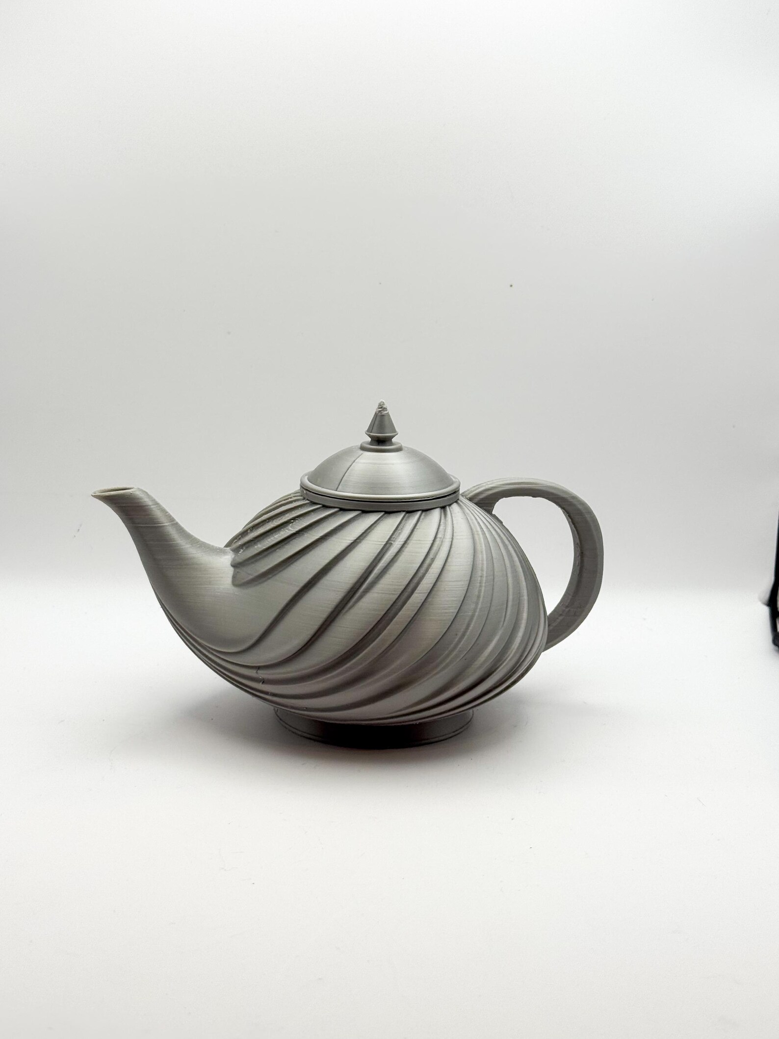 Art Deco Swirl Teapot, Decorative Home Object thumbnail 4