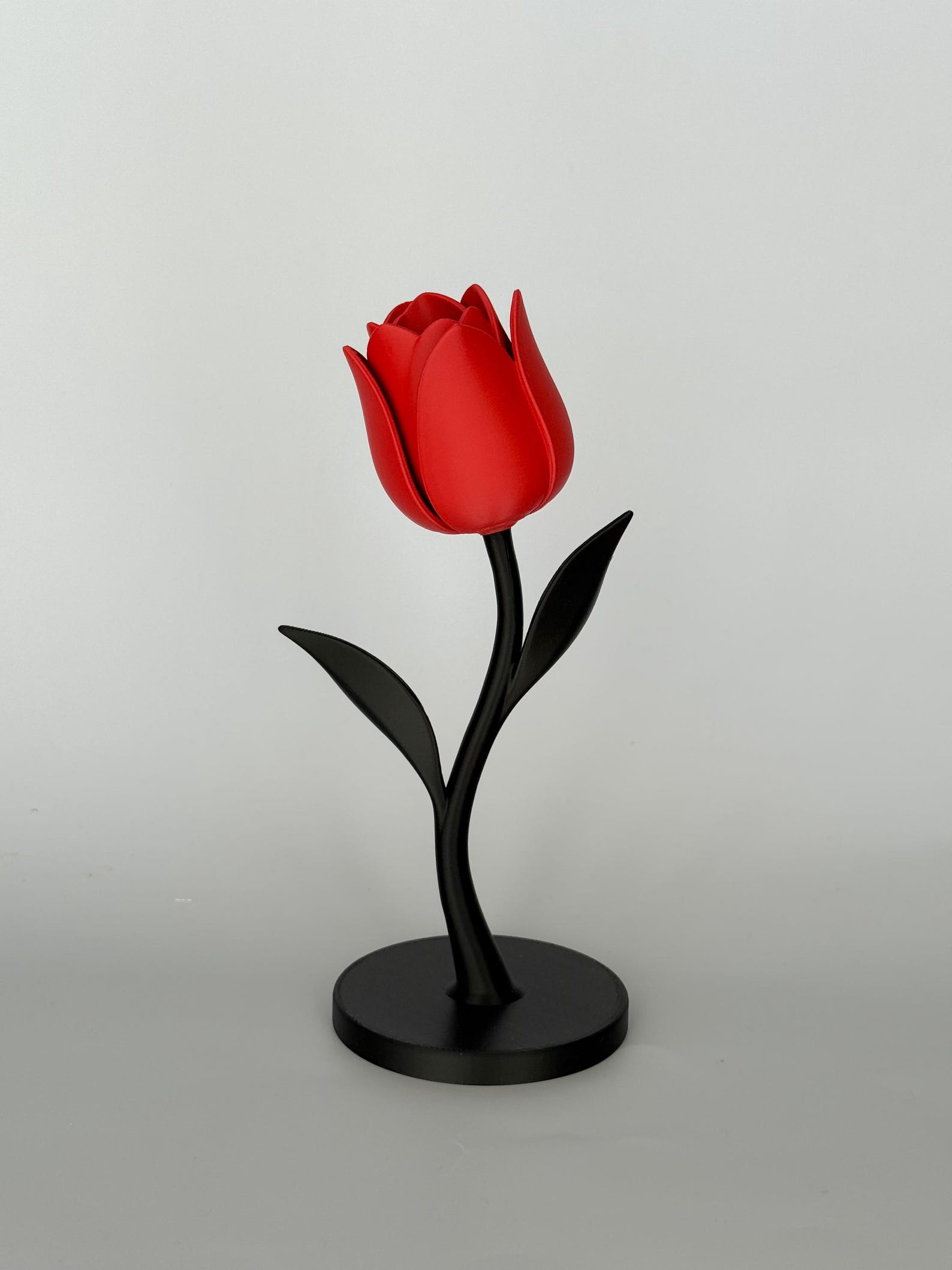 Eternal Flower Tulip Sculpture – Decorative Floral Display for Home Decor, Shelf Styling & Miniature Scenes