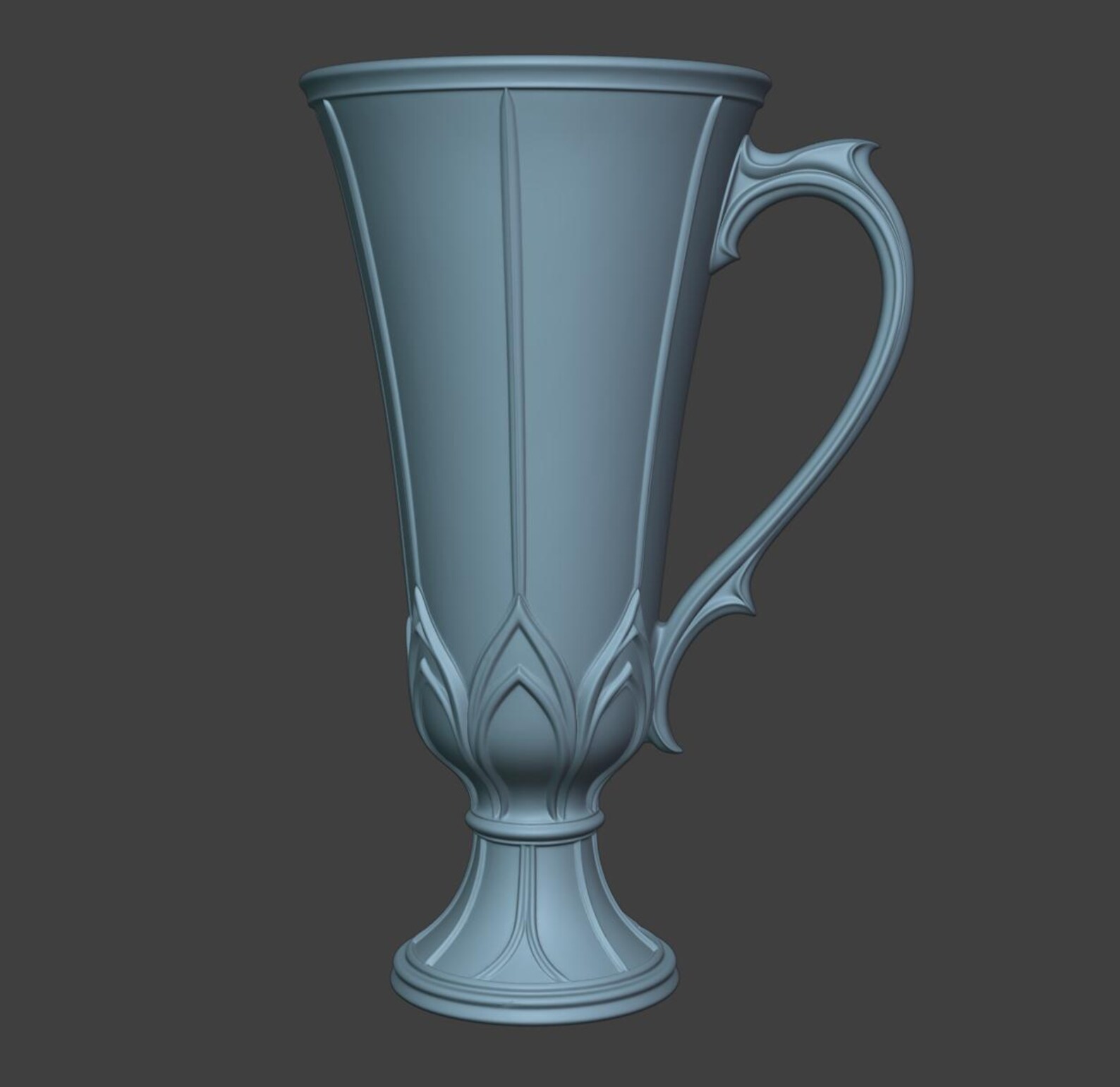 Gothic Goblet Cup, Tall Slim Tea Cup thumbnail 6