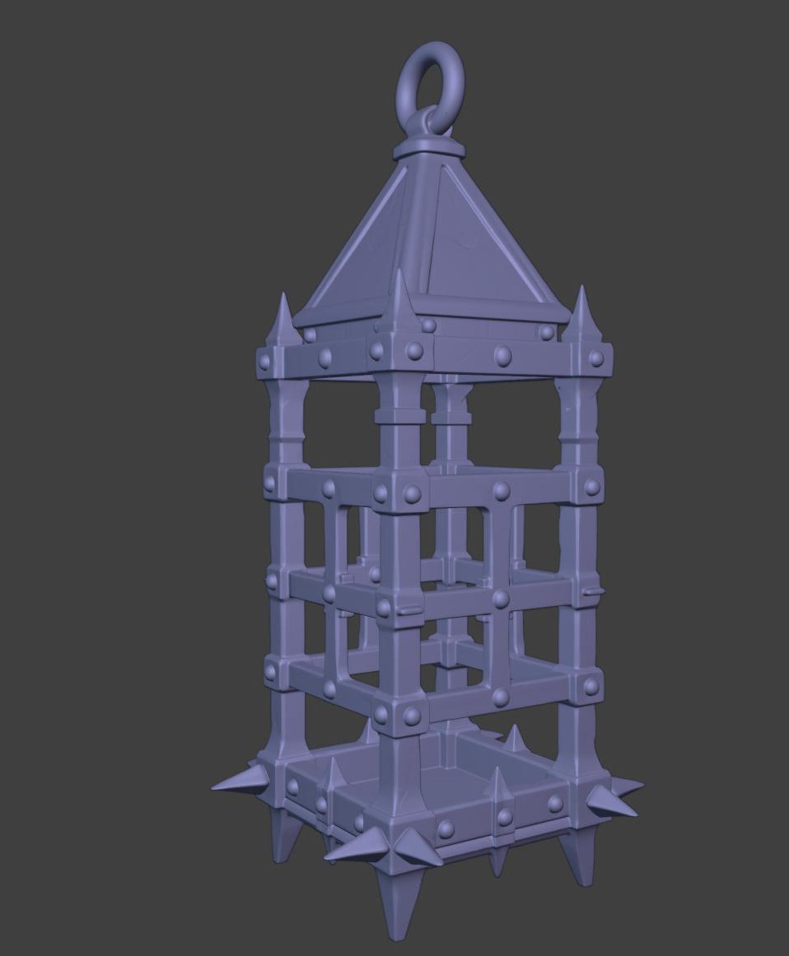 Medieval Lamp Cage - Gothic Lantern Cage Candle holder thumbnail 9