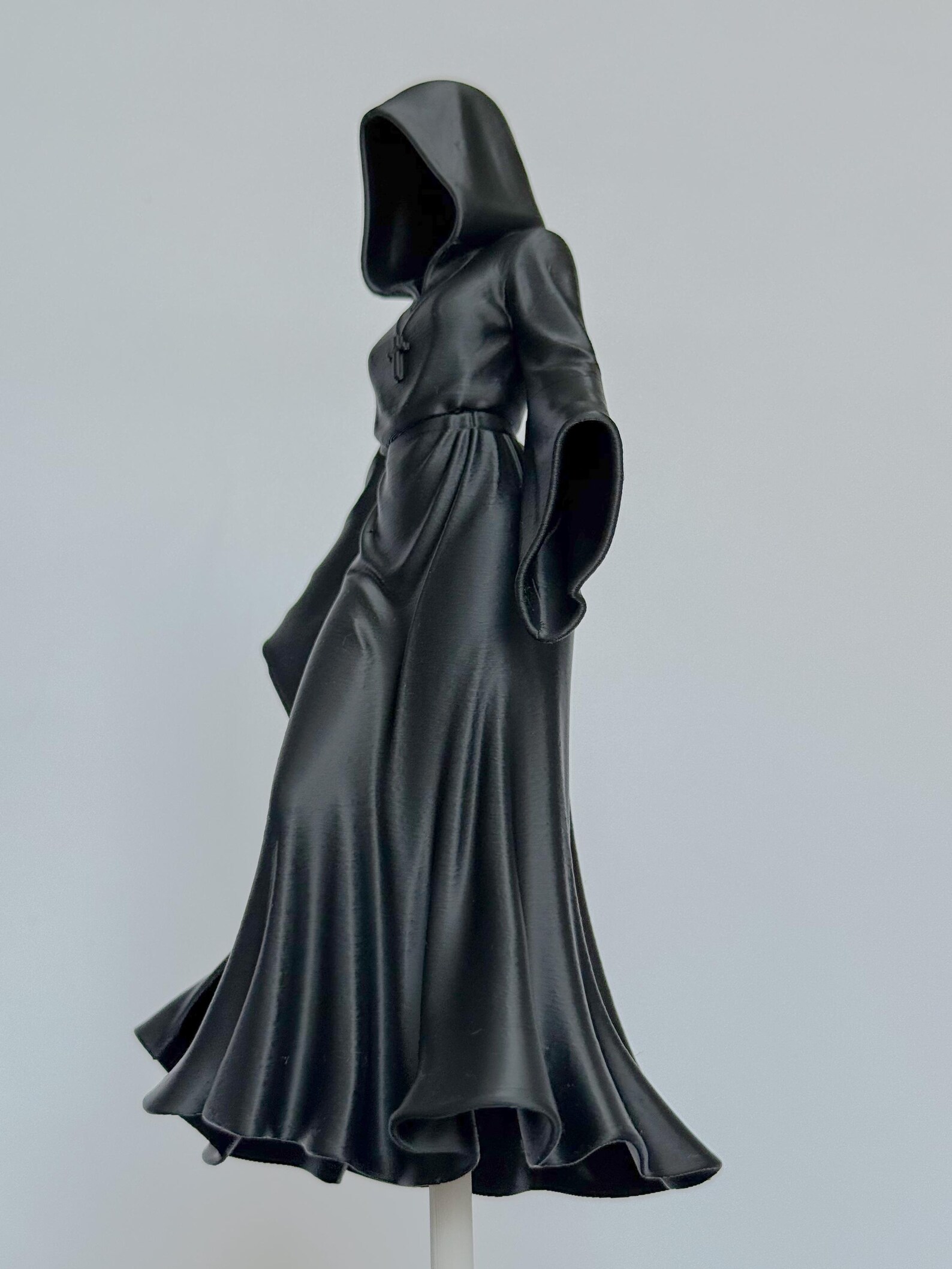 Floating Grim Reaper Lady Statue, Gothic decor thumbnail 5