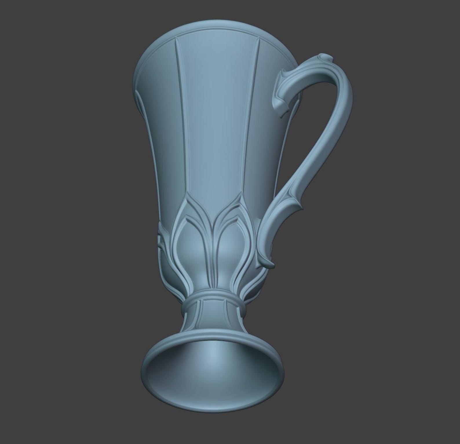 Gothic Goblet Cup, Tall Slim Tea Cup thumbnail 9
