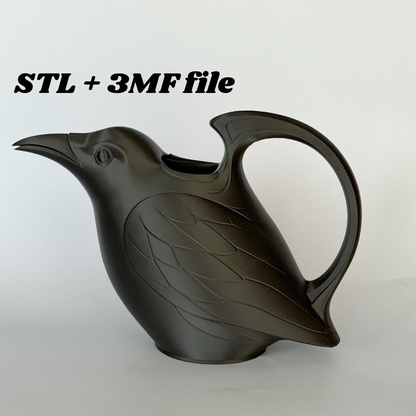 Raven Watering Can, Gothic Cottagecore Garden Decor